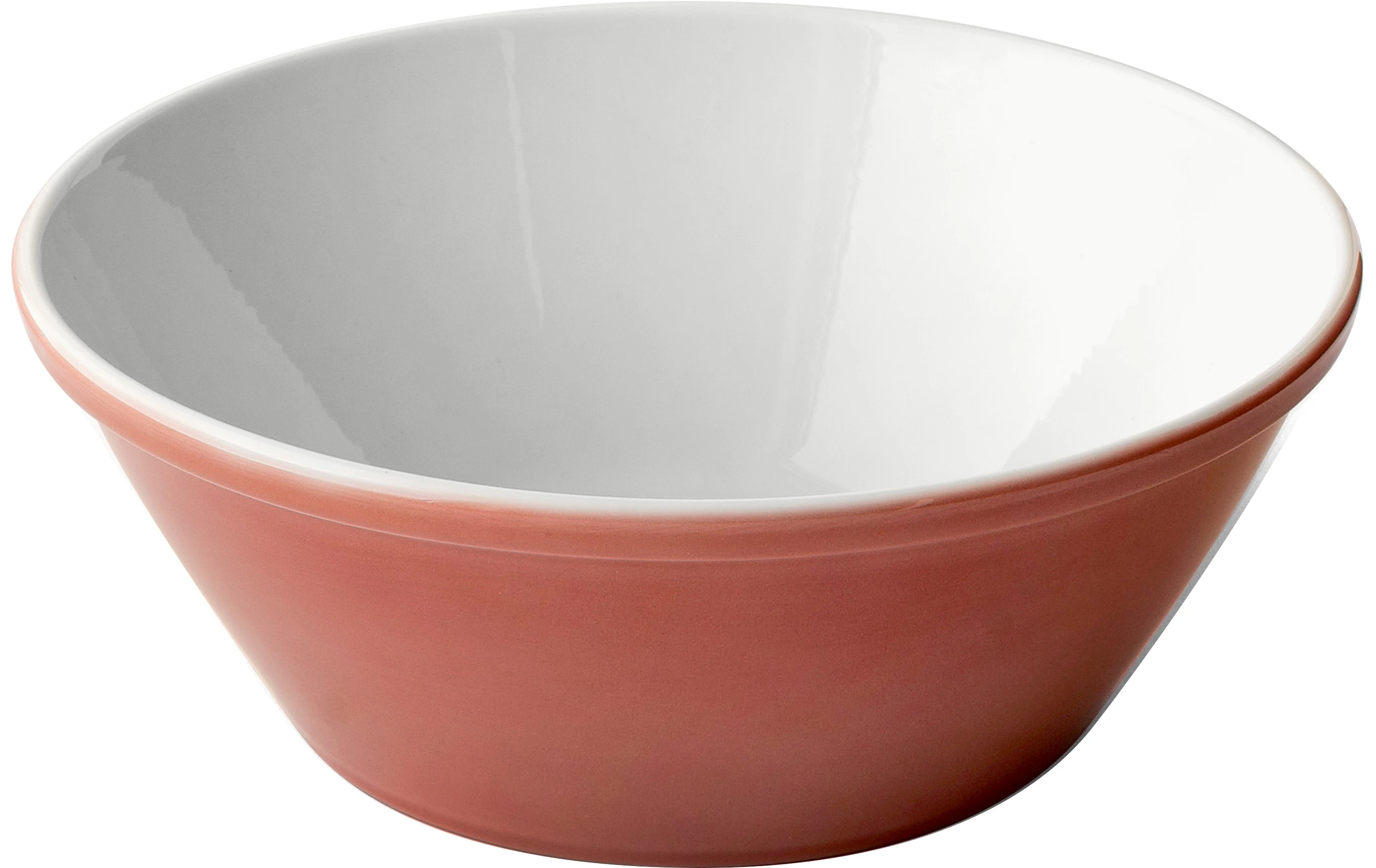 Figgjo skål, stablebar, Spray, terracotta/hvid, ø24 cm, 230 cl