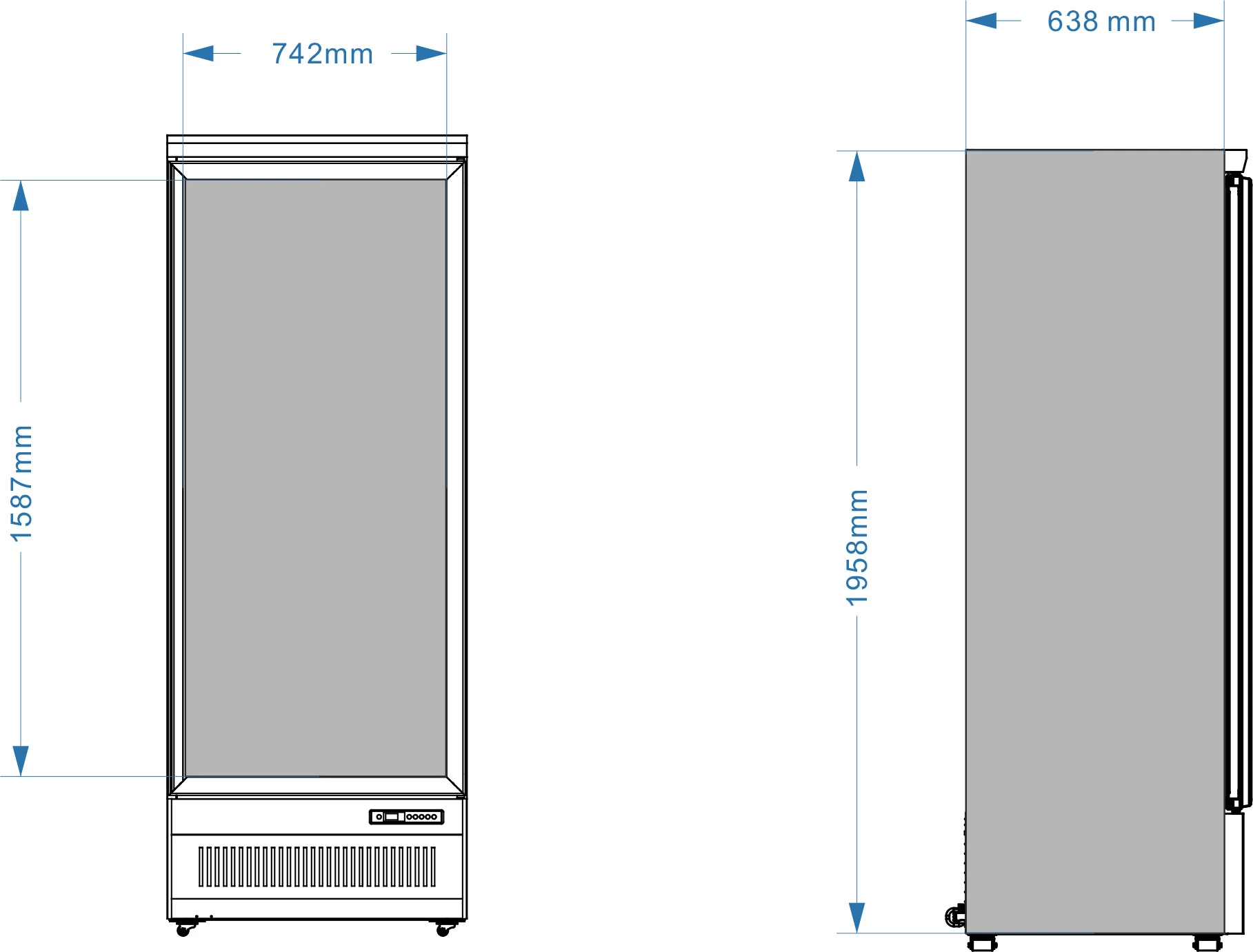 Tefcold Atom Maxi C1DBB displaykøler