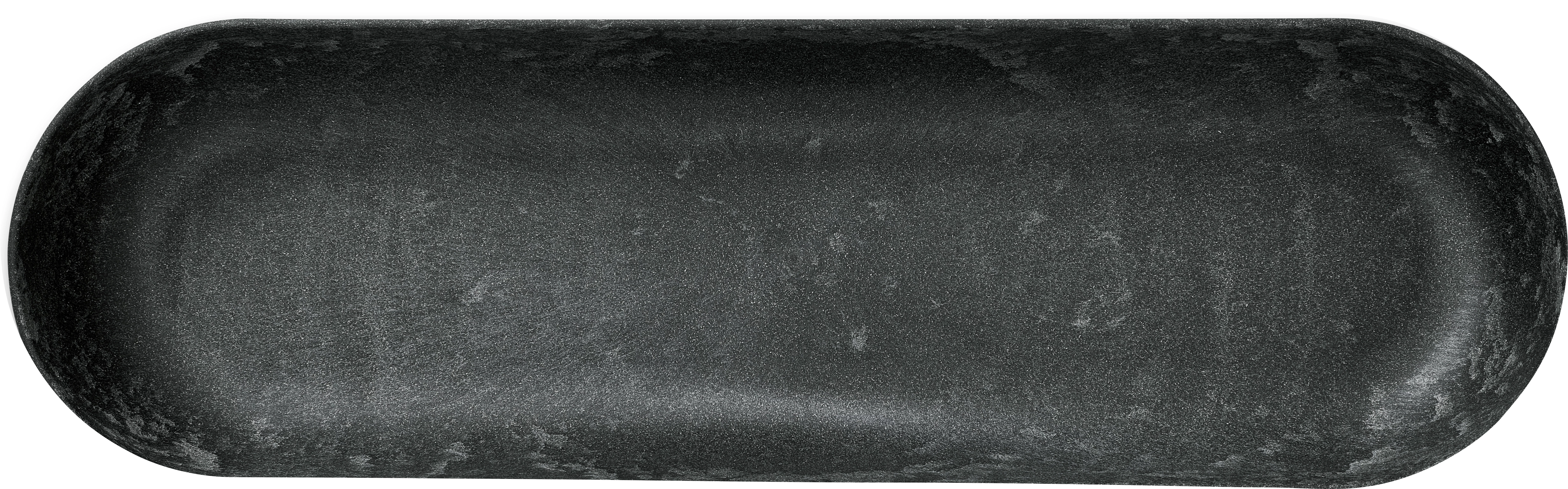 Luups fad oval, sort, 53 x 16 cm