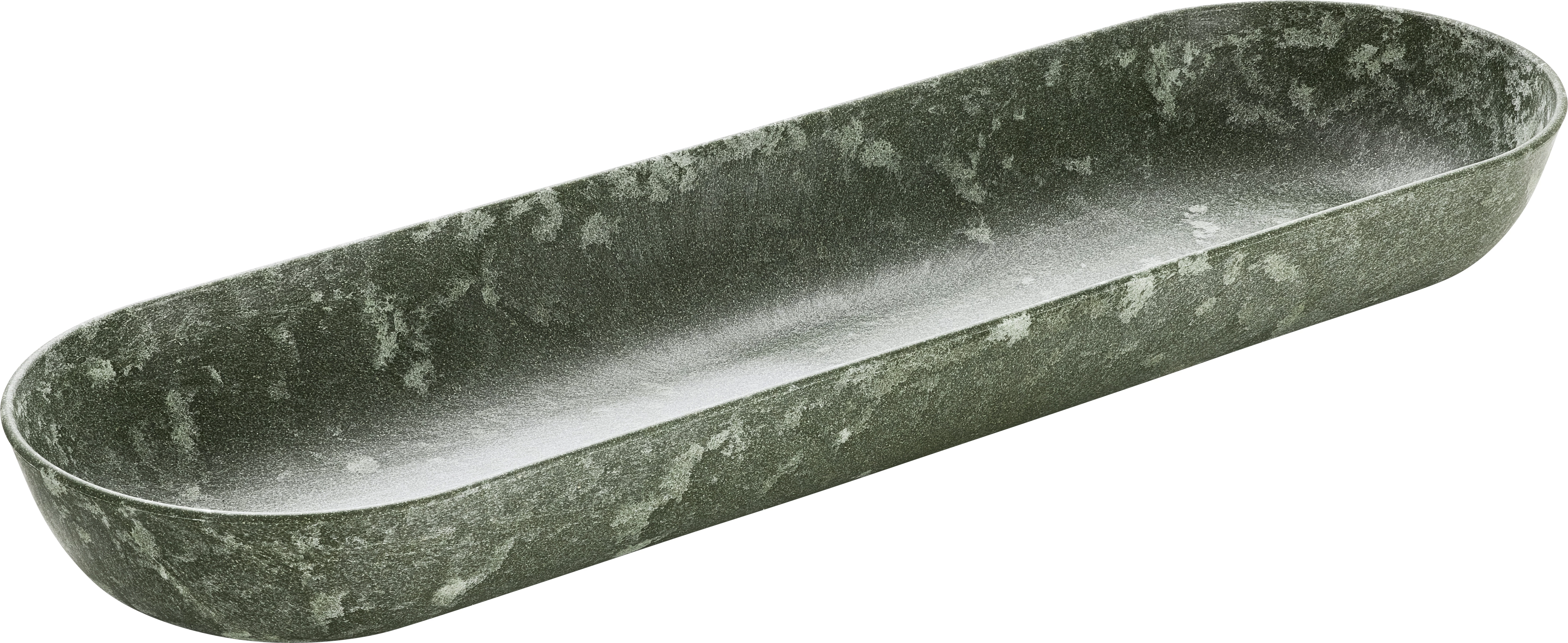 Luups fad oval, grøn, 53 x 16 cm