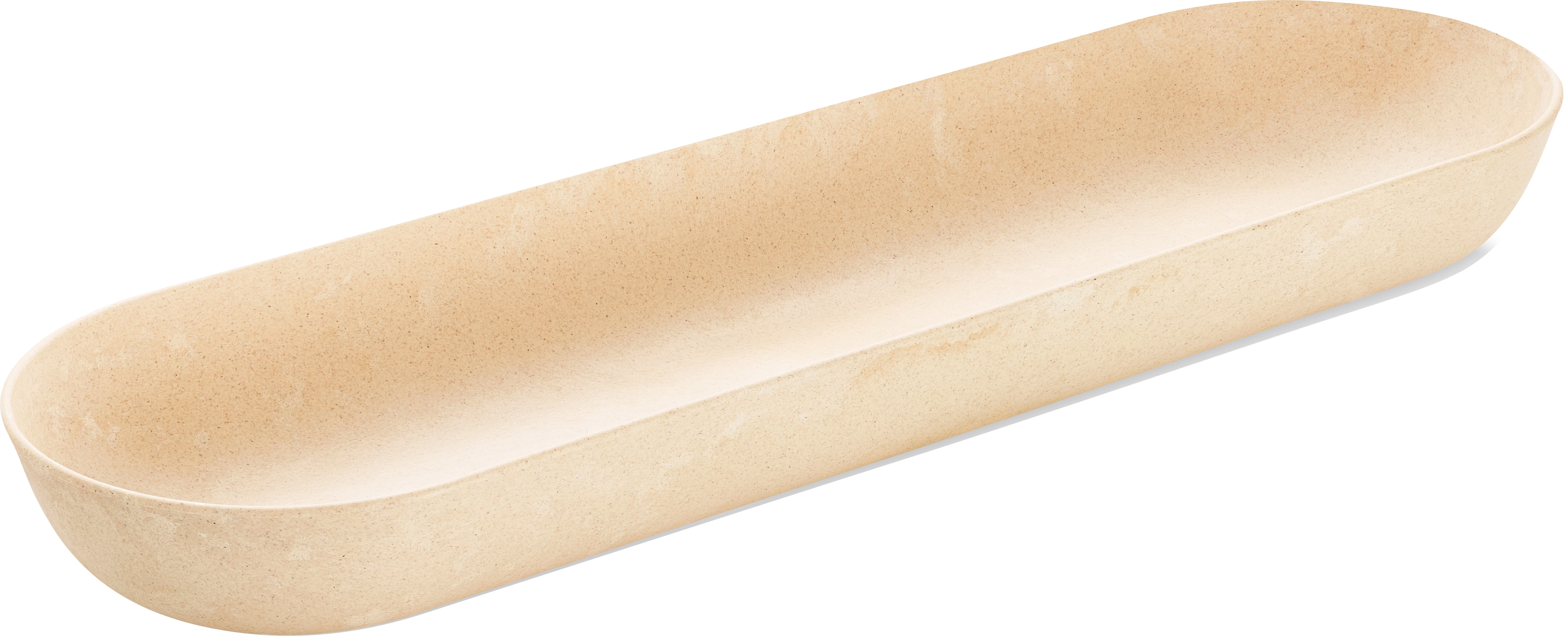 Luups fad oval, sand, 53 x 16 cm