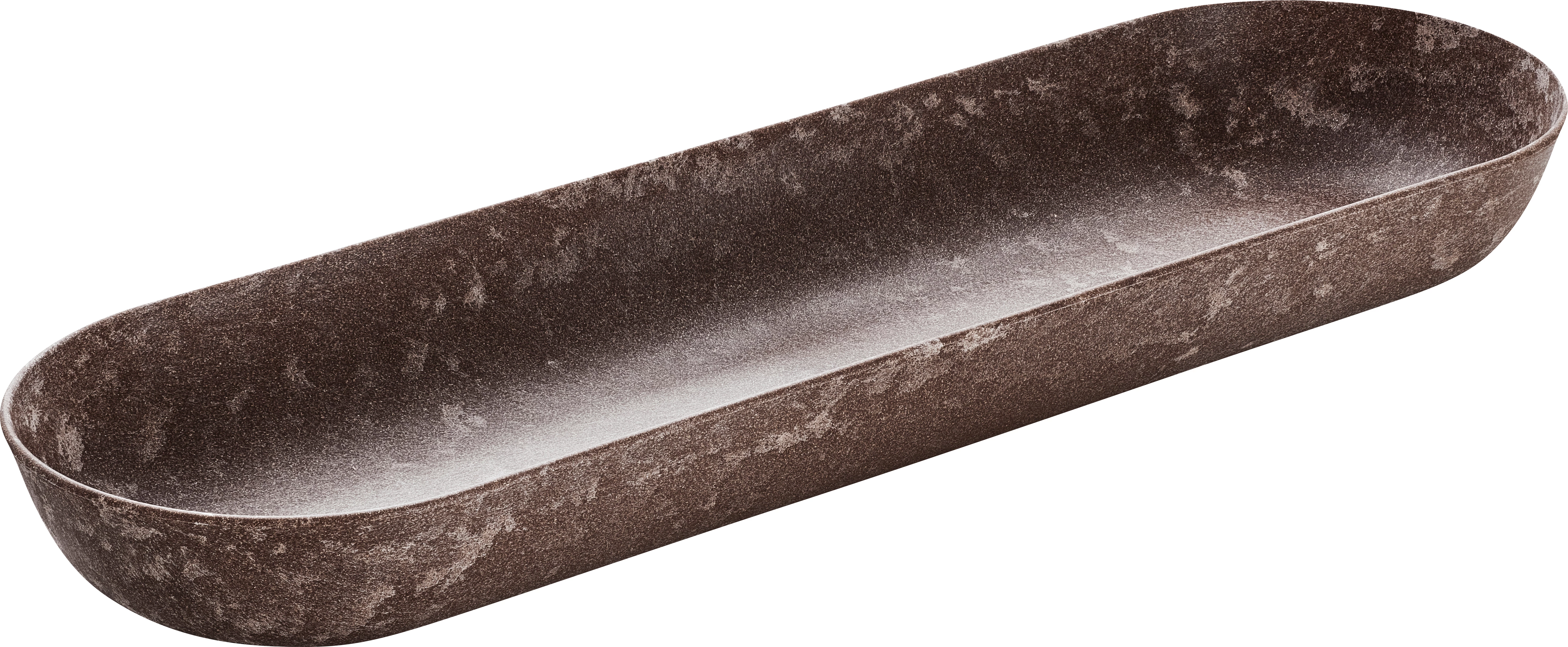 Luups fad oval, brun, 53 x 16 cm