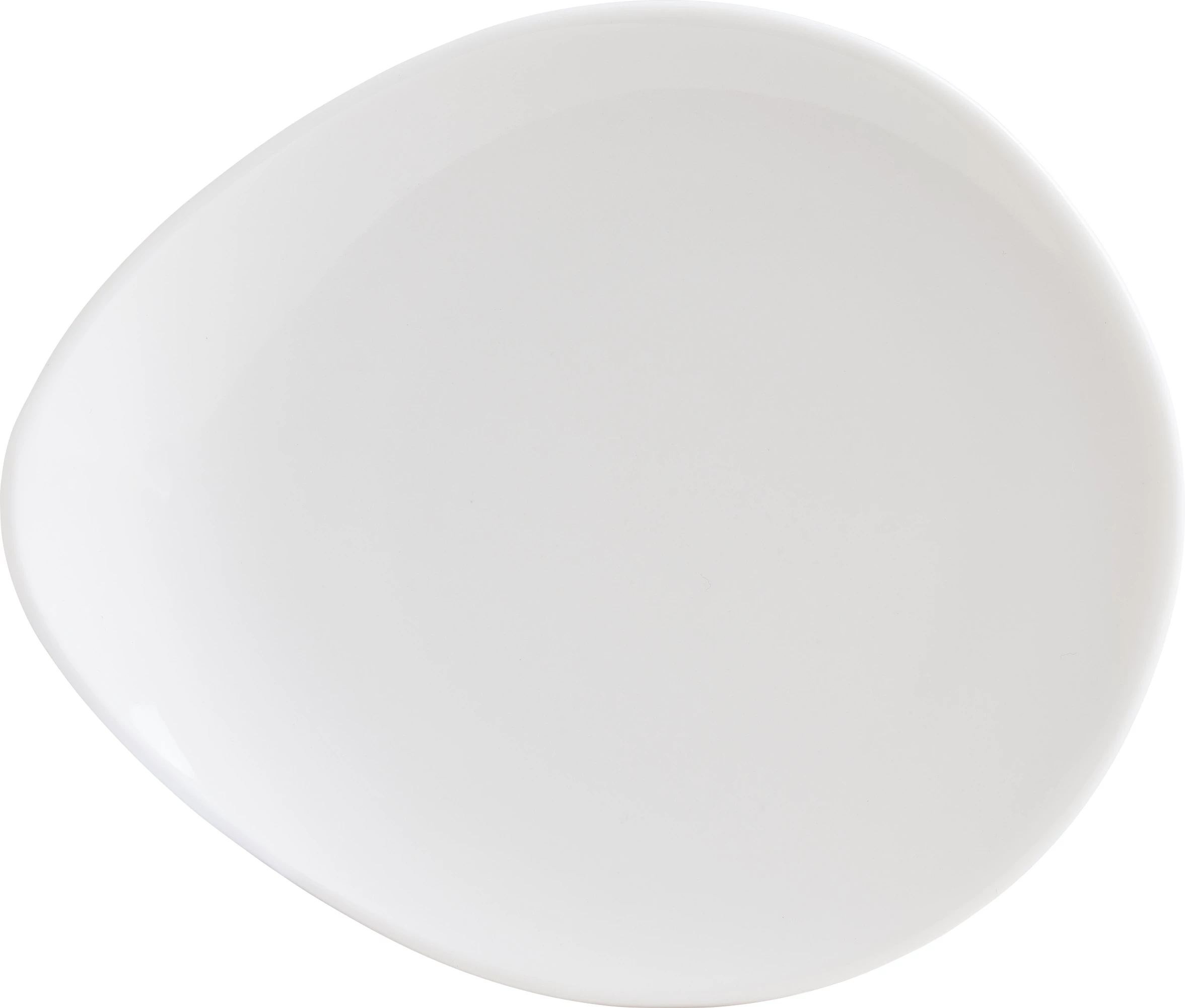 Bonna Clair tallerken, hvid bladformet, 14x12