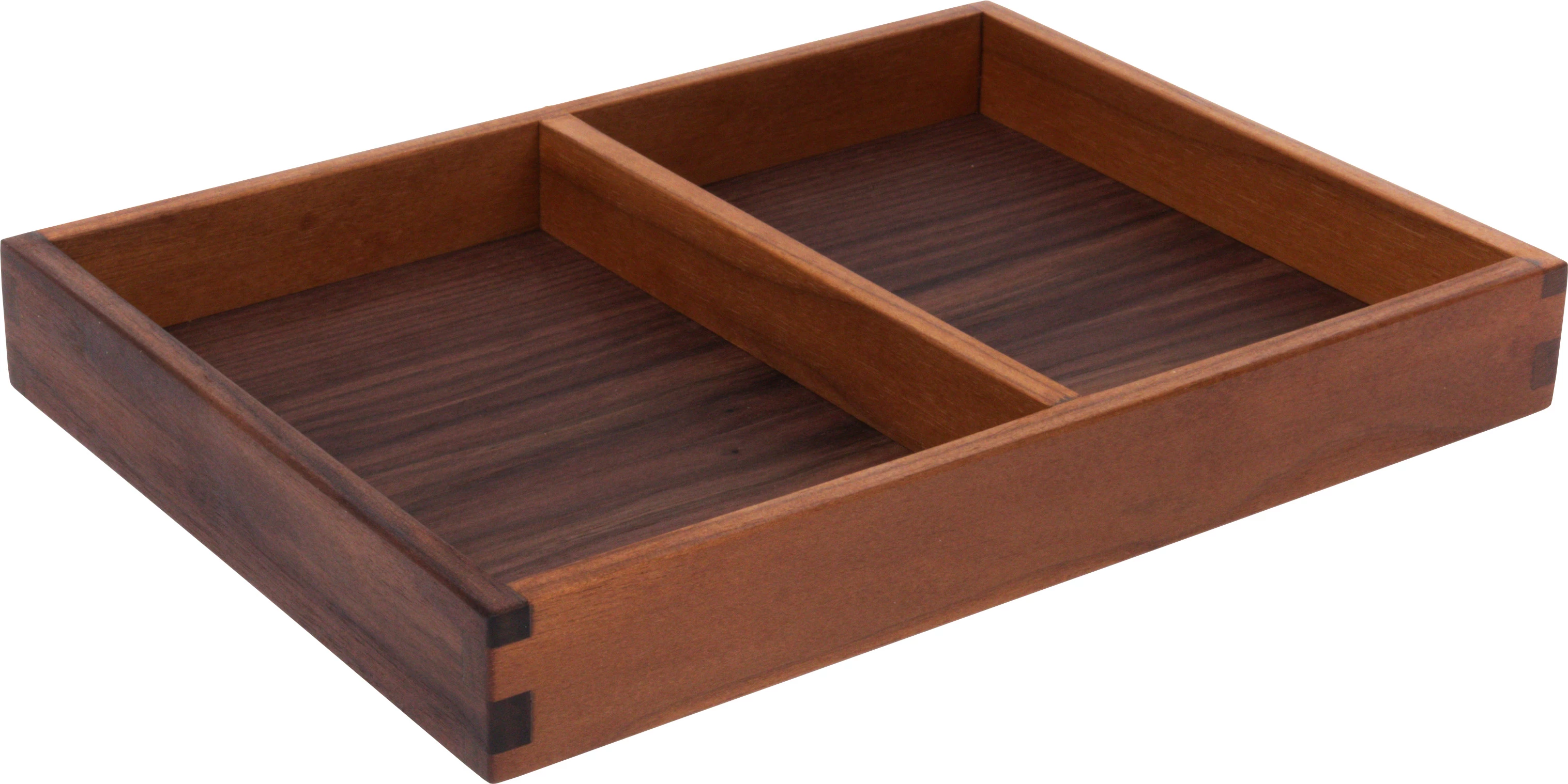 Steelwood Concept Copenhagen trækasse med 2 rum, valnød, 1/2 GN, H4 cm
