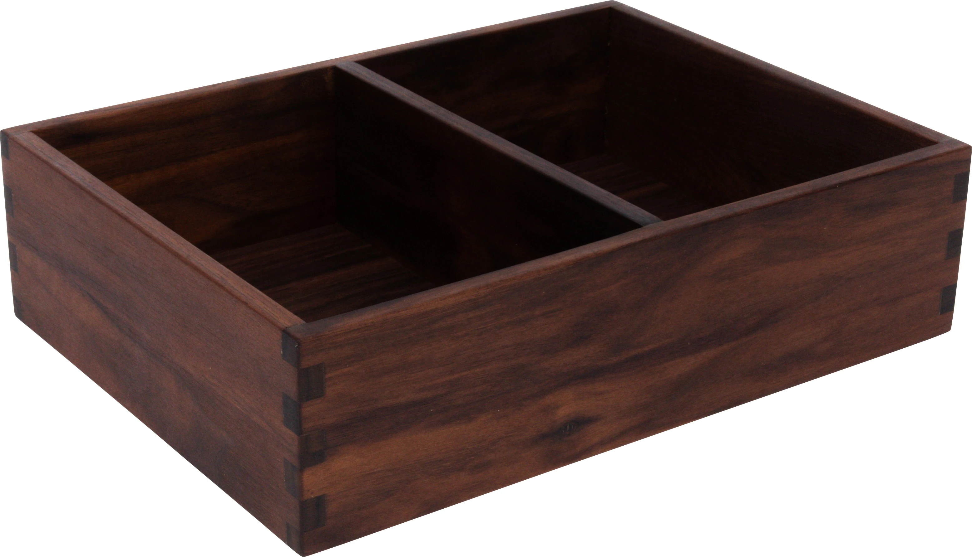 Steelwood Concept Copenhagen trækasse med 2 rum, valnød, 1/2 GN, H8 cm