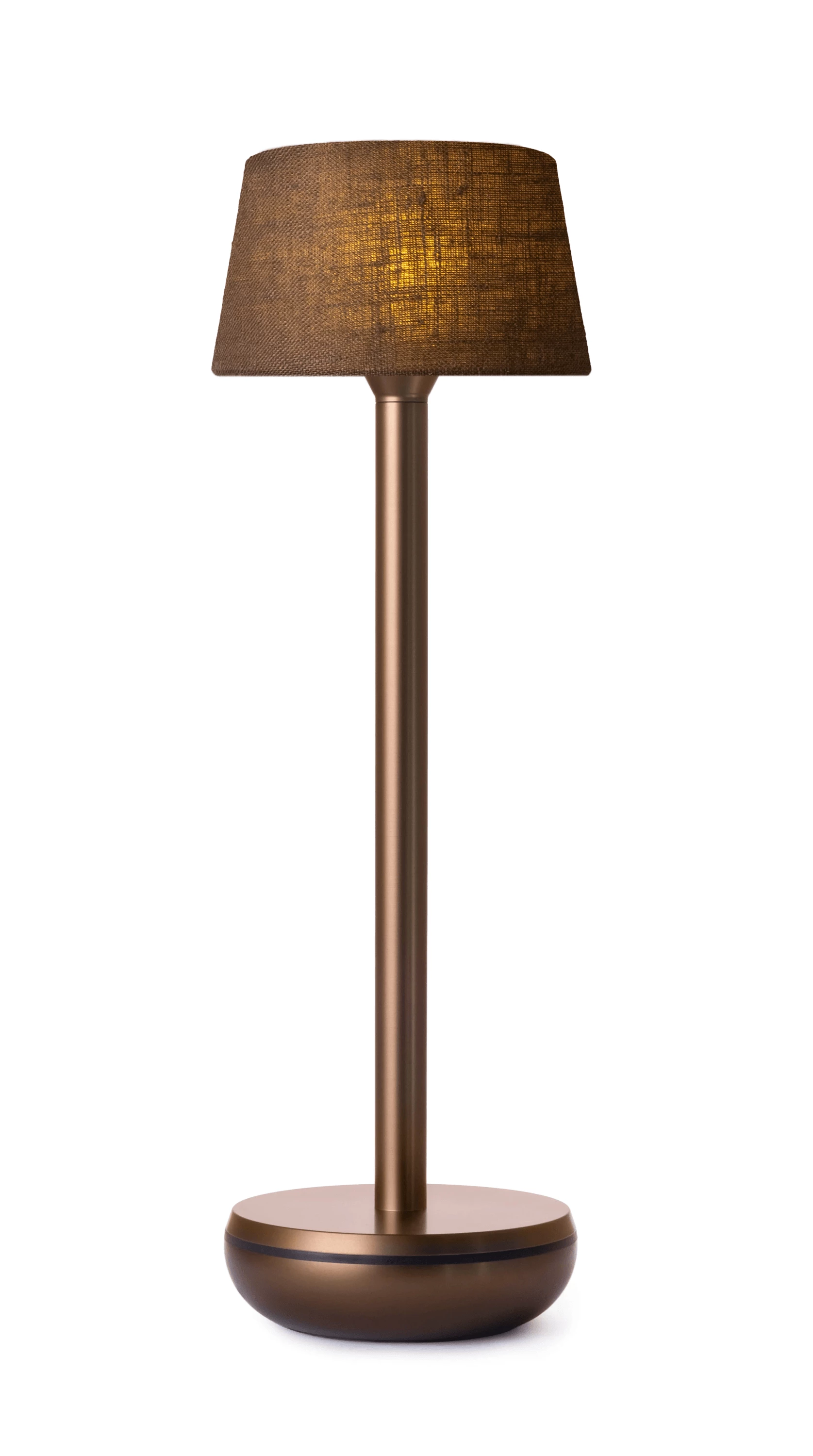 Humble Air lampe, bronze/brun hør, 26 cm
