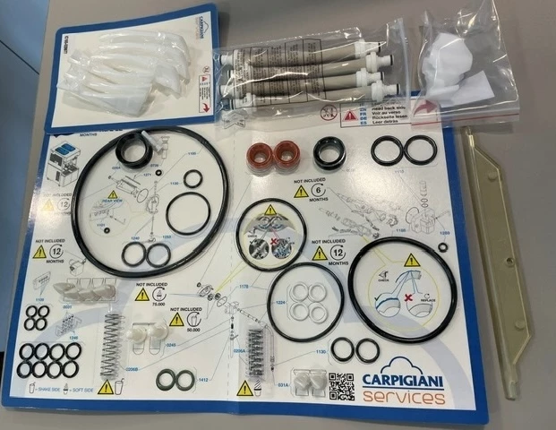 Carpigiani carpicare kit K3/E-3X pakningssæt + skraber 12 mdr.