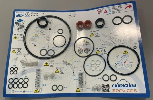 Carpigiani carpicare kit K3/E-2E pakningssæt  6 mdr.