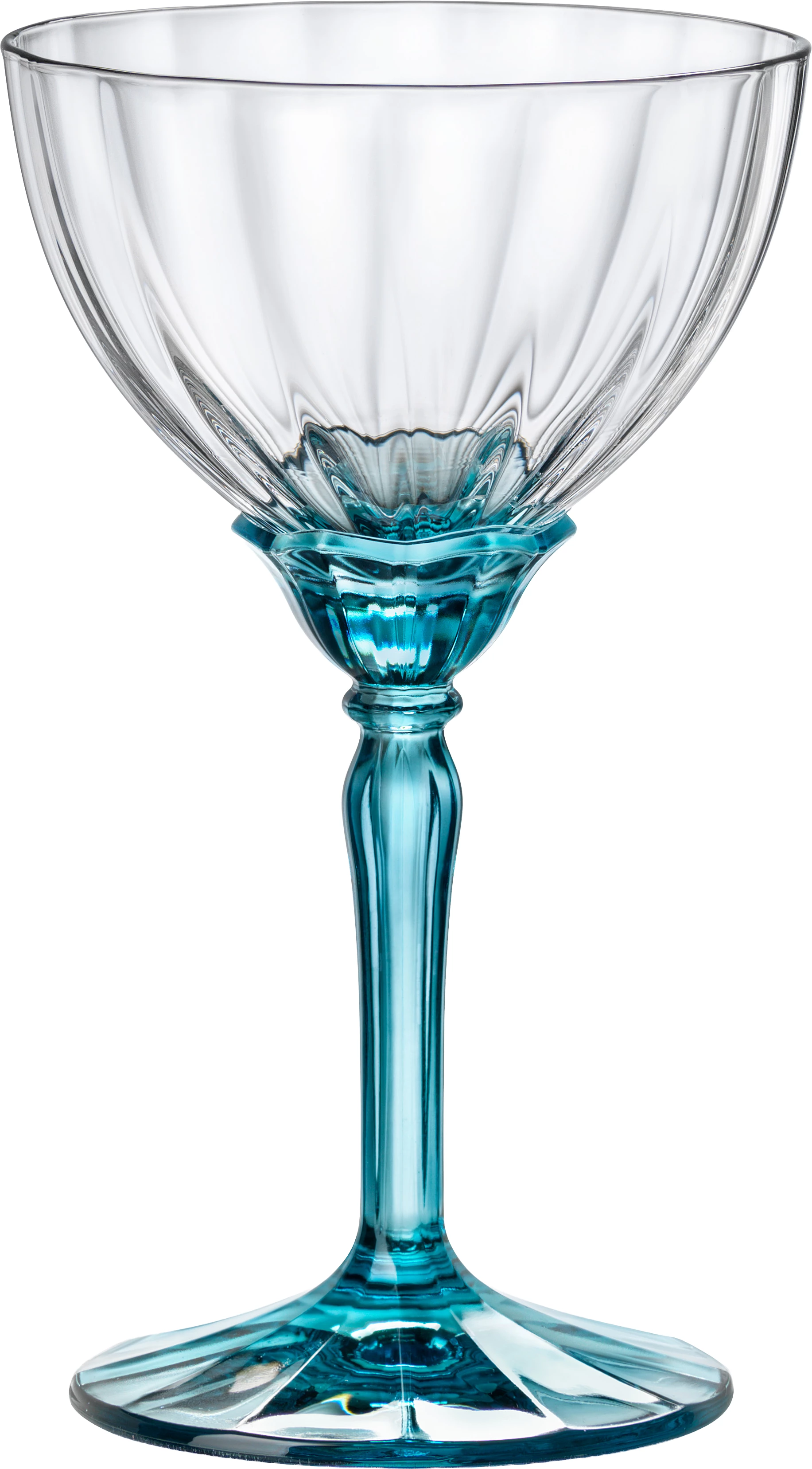 Bormioli Rocco Florian champagneglas, klar/blå, 24 cl, H 16,4 cm