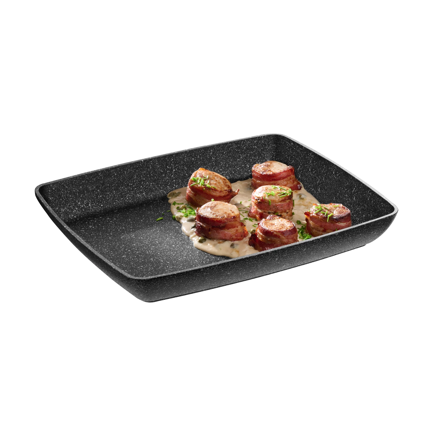APS Frostfire fad, granit, 1/2 GN, H2,5 cm