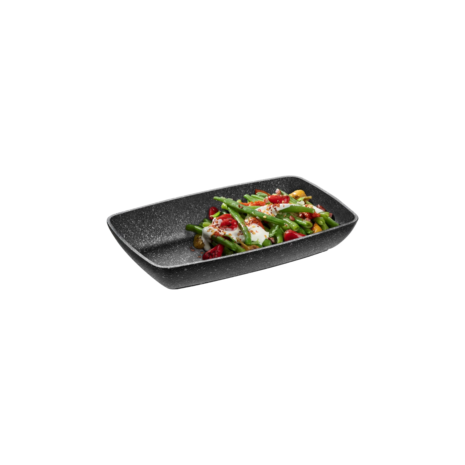 APS Frostfire fad, granit, 1/4 GN, H4,5 cm