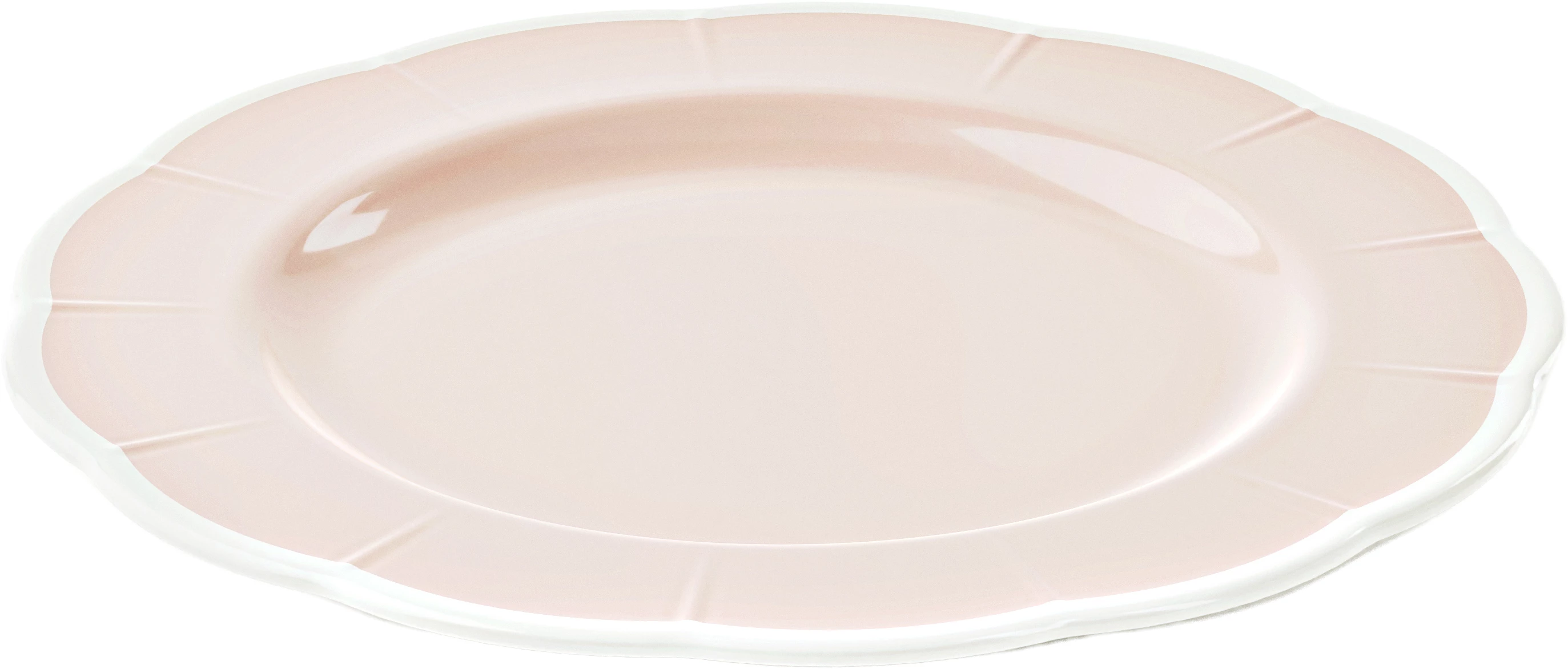 Guzzini Flora tallerken, lyserød melamin, 28 cm