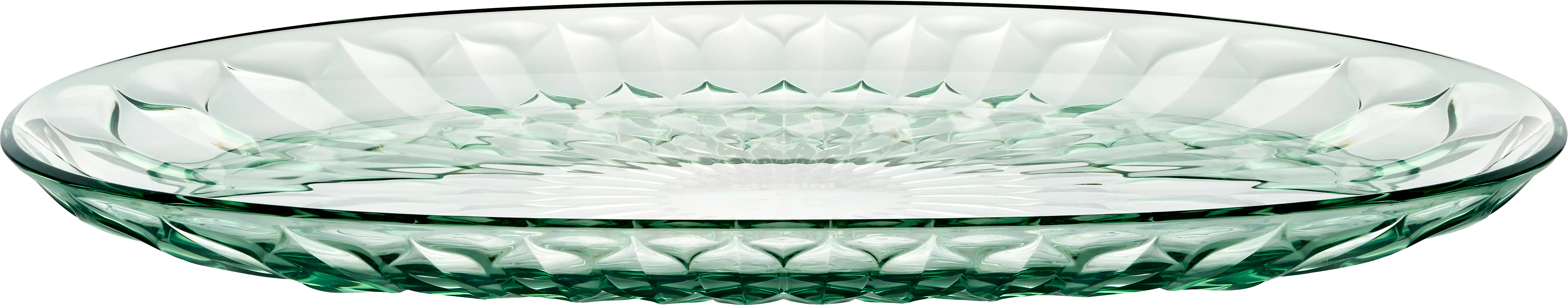 Guzzini Vanity fad, oval, grøn bioplast, 45 x 26 x 5 cm