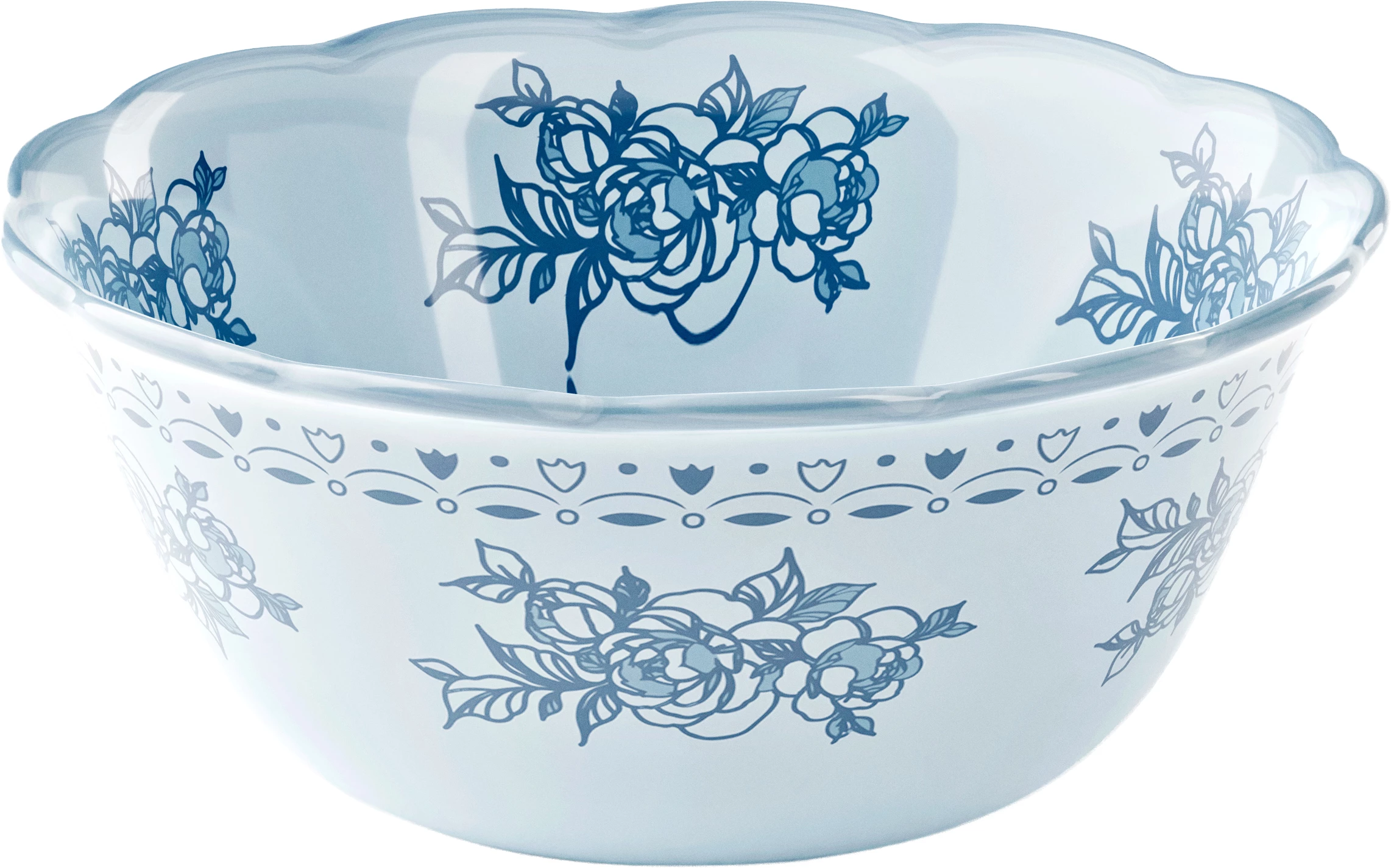 Guzzini Josephine skål, blå melamin, ø22,5 cm