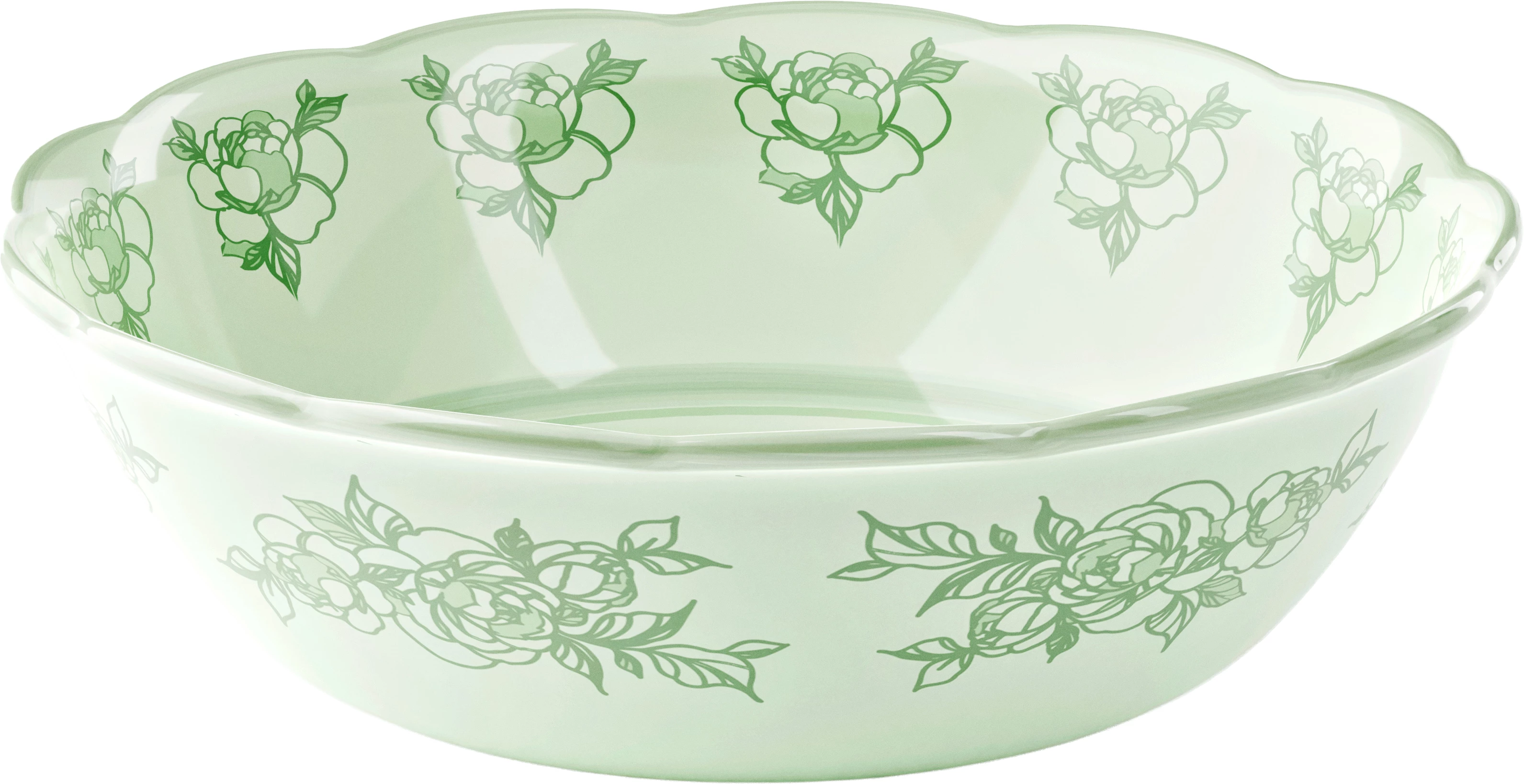 Guzzini Josephine skål, grøn melamin, ø31 cm