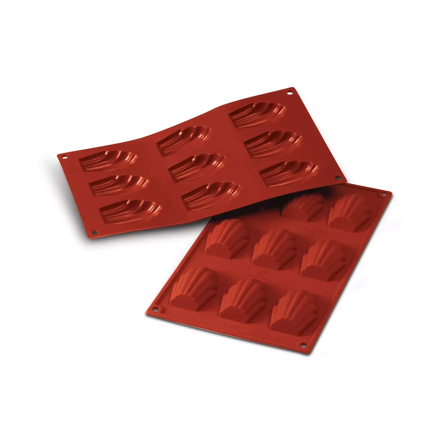 Silikomart flexform, madeleine, 9 huller, 6,8 x 4,5 cm
