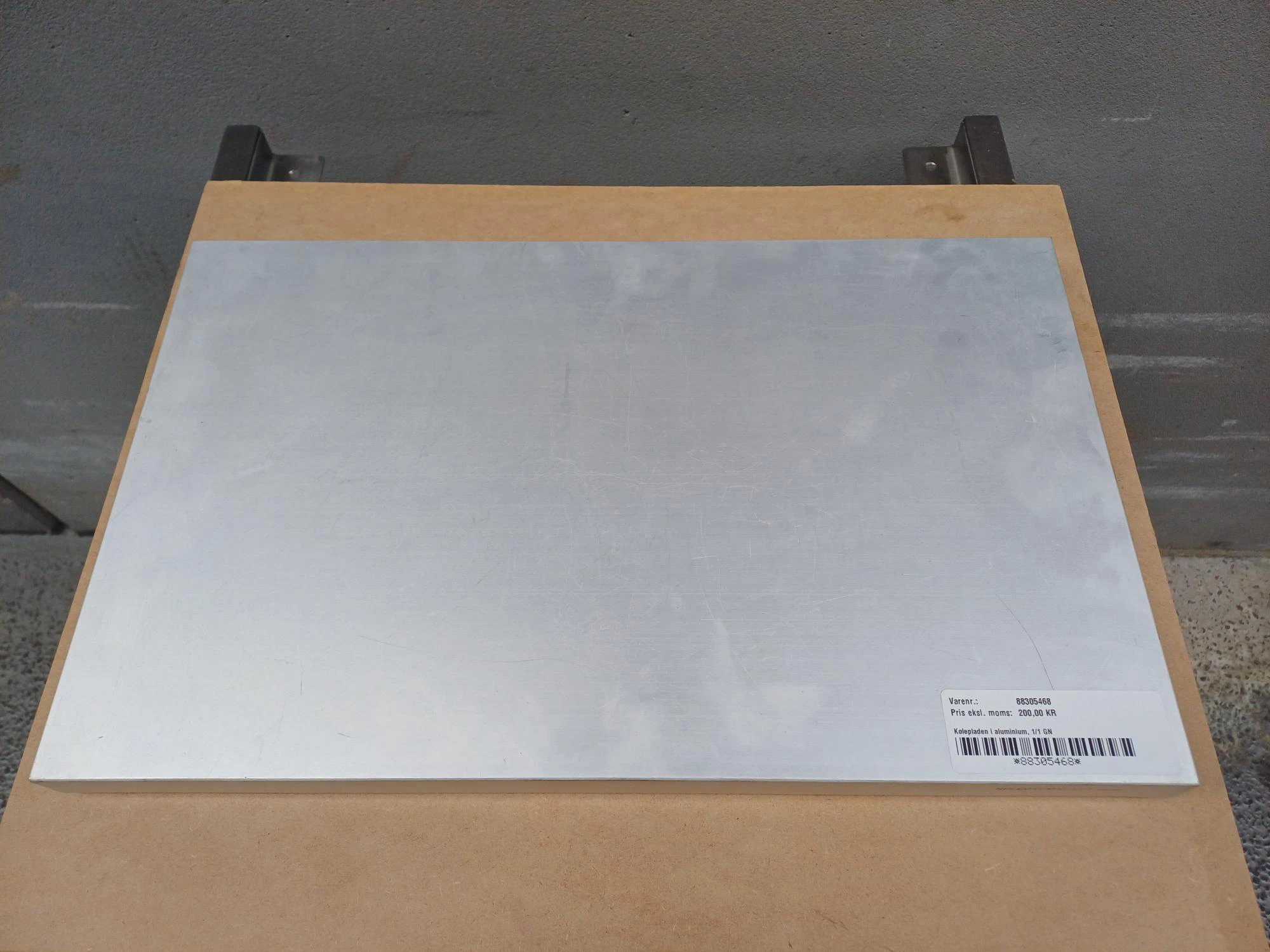 Kølepladen i aluminium, 1/1 GN