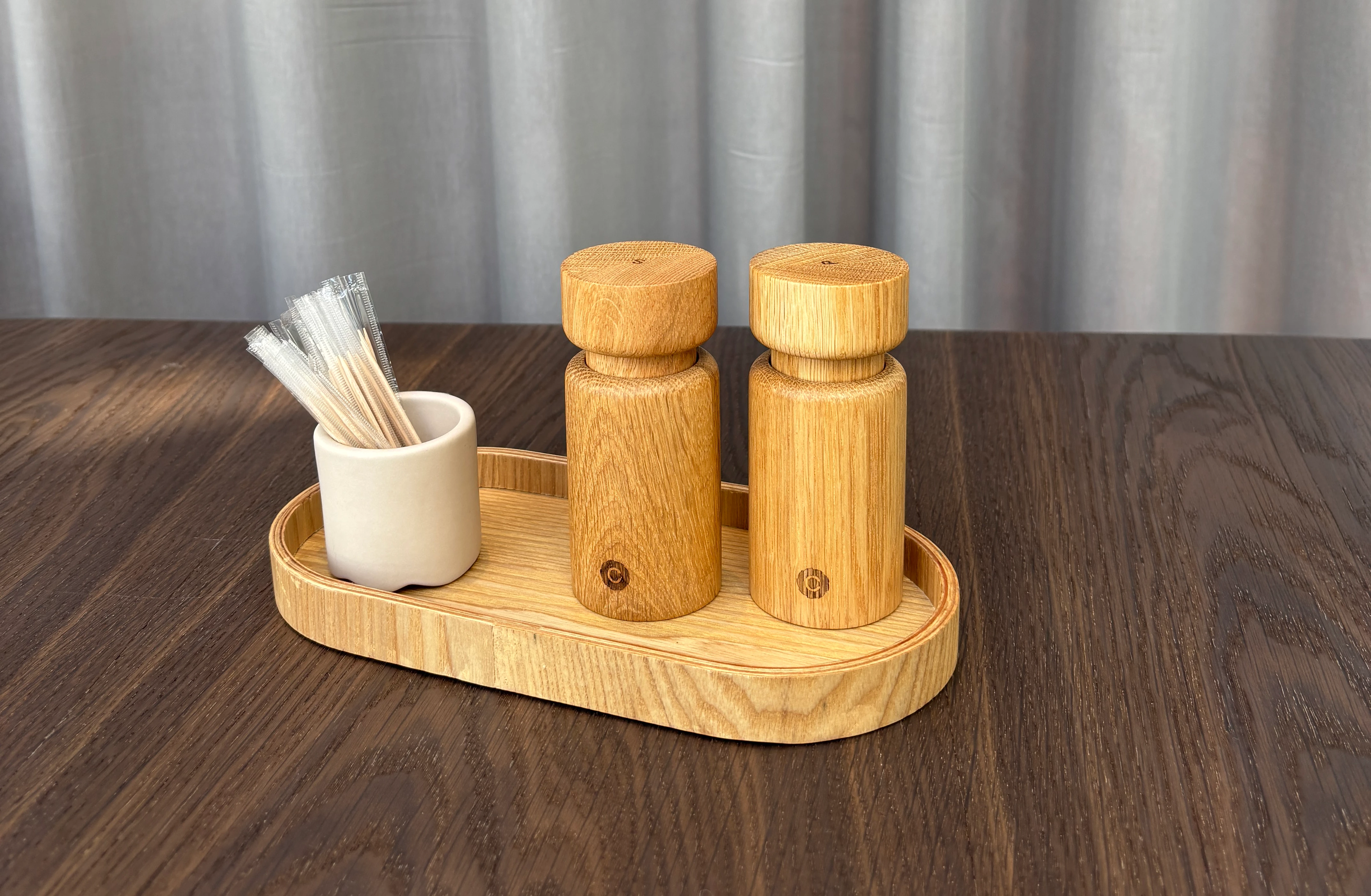 GenWare oval bakke, askefinér, 23 x 11 cm