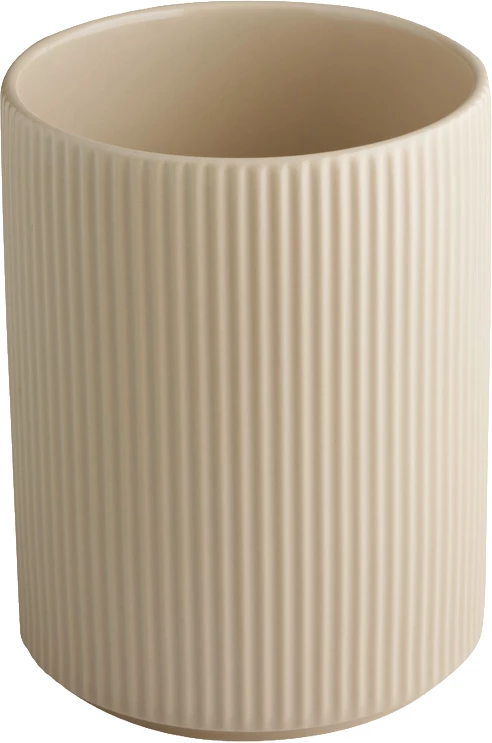APS The Grid krukke/skål, sand, 130 cl, ø6 cm, H16,5 cm