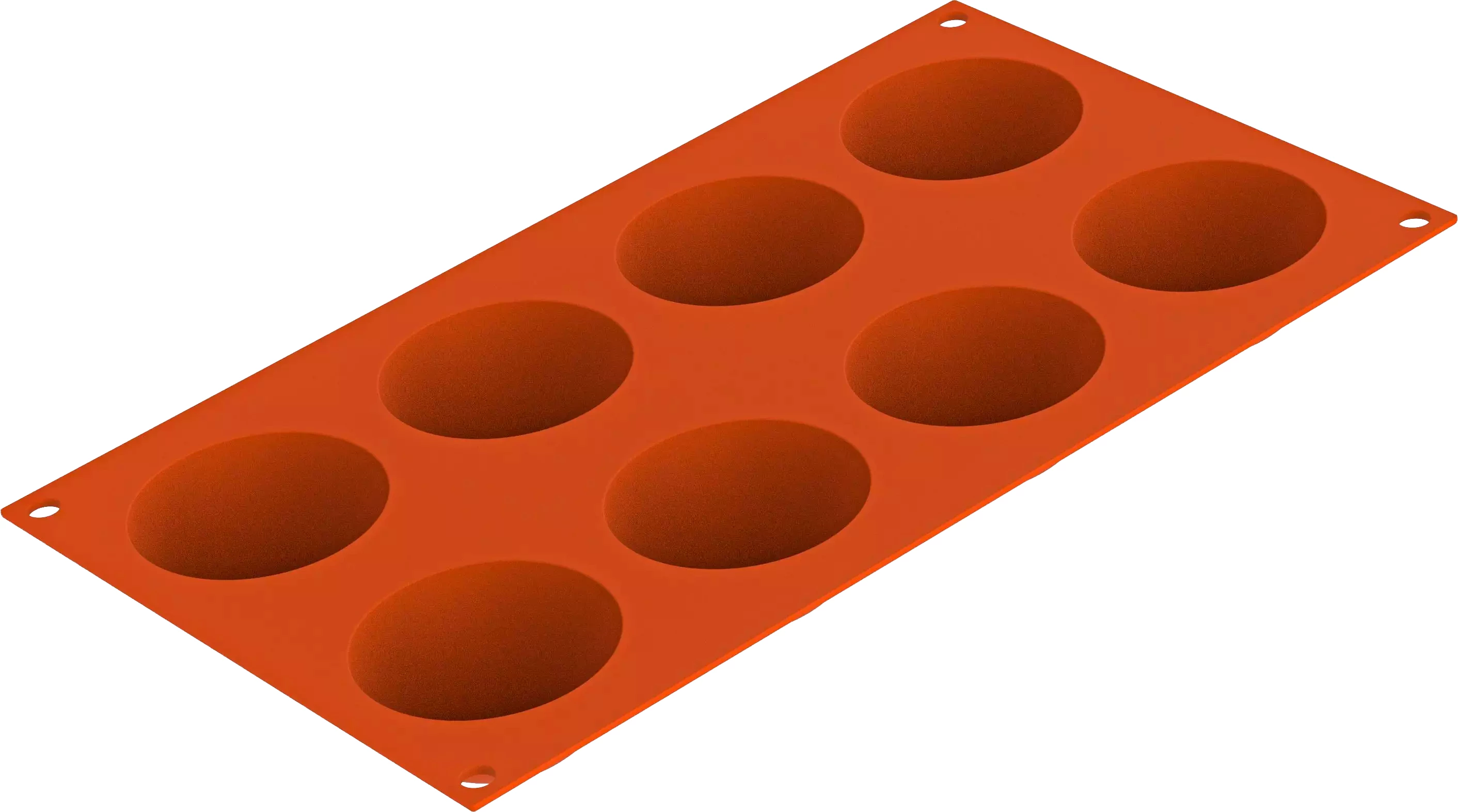 Silikomart halvkugle flexform, 8 huller, ø6 cm
