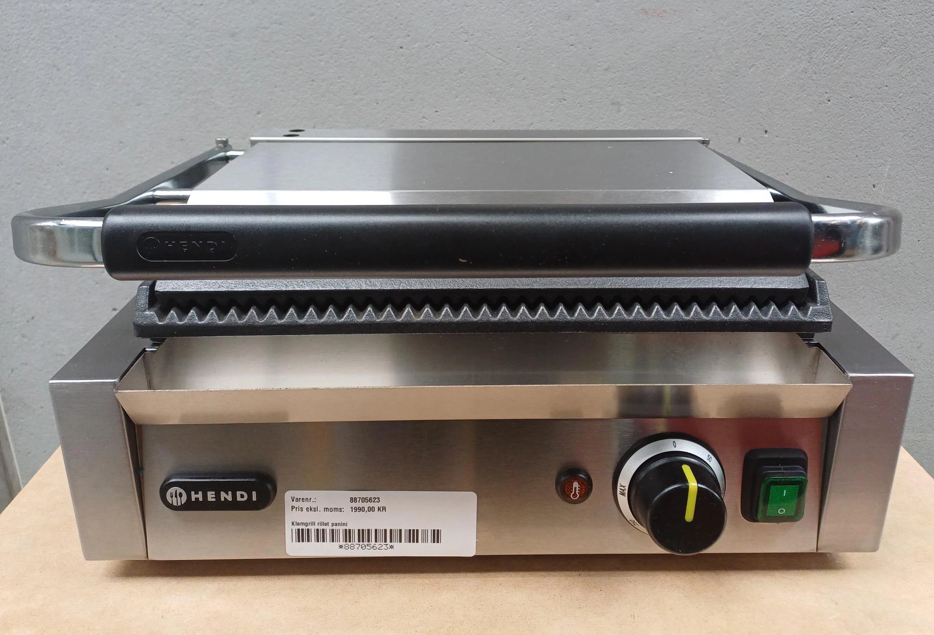 Hendi Klemgrill rillet panini