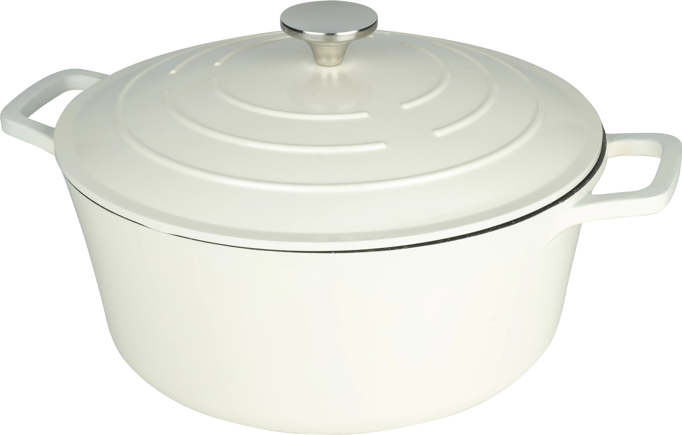 Commichef gryde, råhvid, alu/non-stick, 6,5 ltr., ø28 cm