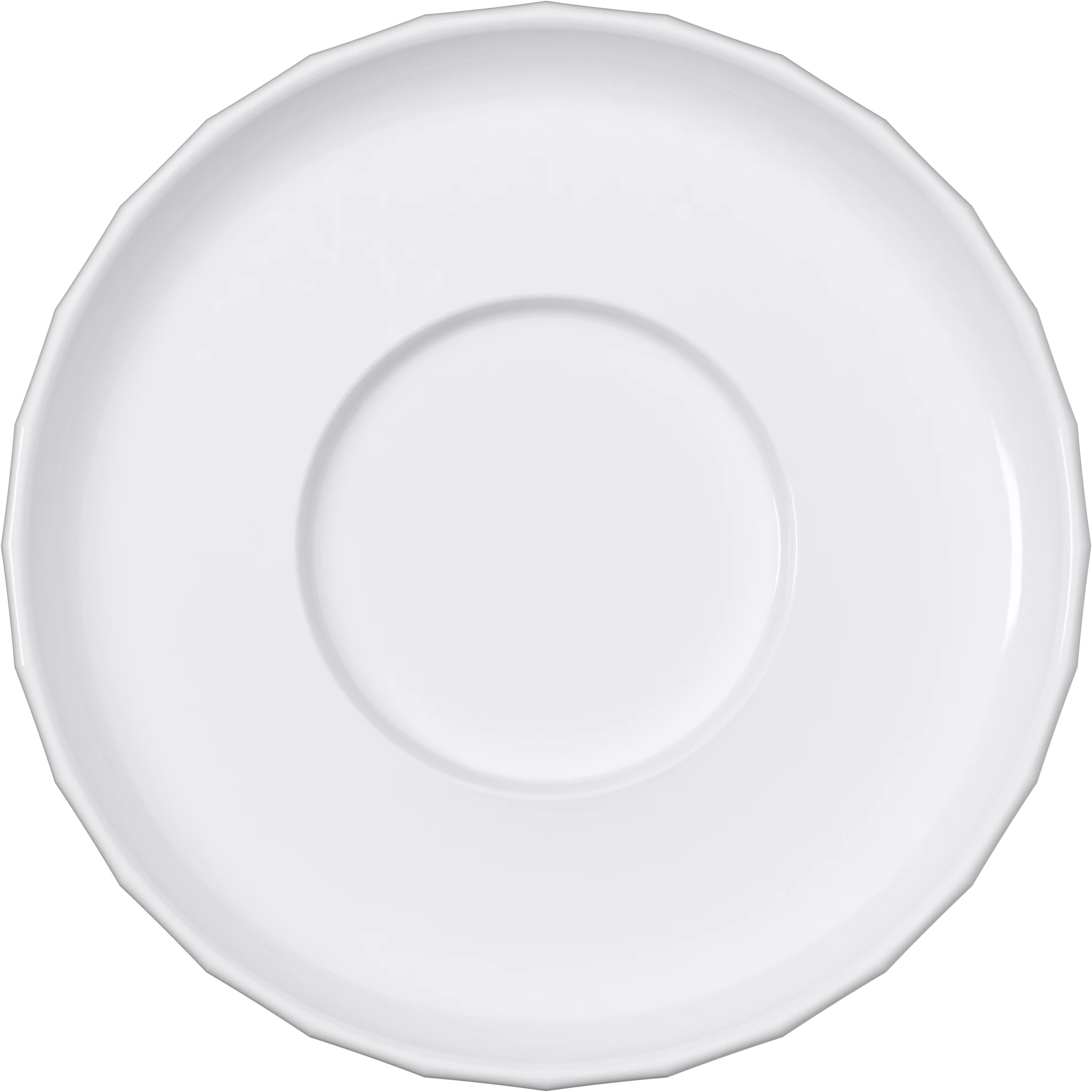 Bauscher Edge underkop, 15,8 cm, hvid
