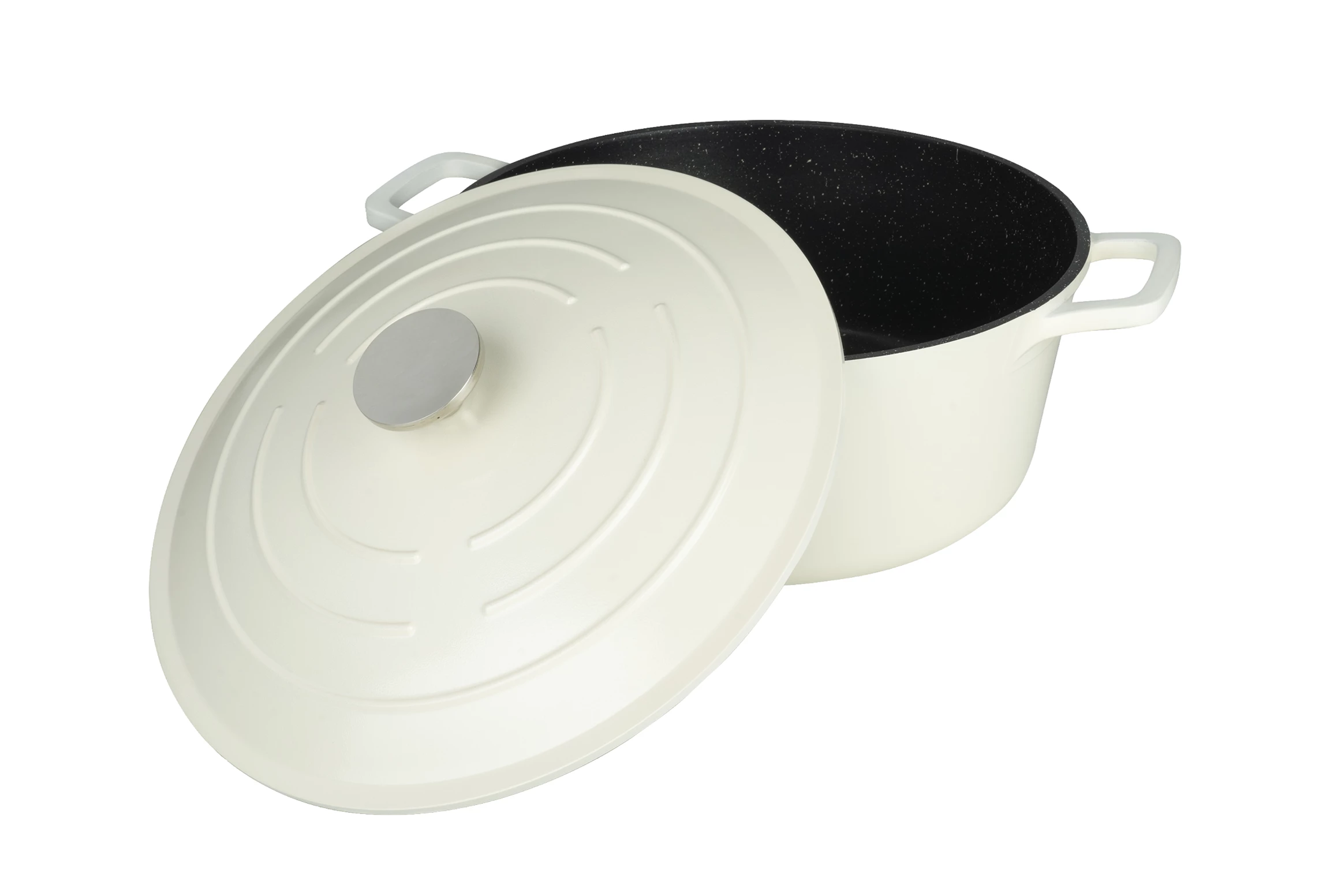 Commichef gryde, råhvid, alu/non-stick, 2,8 ltr., ø20 cm