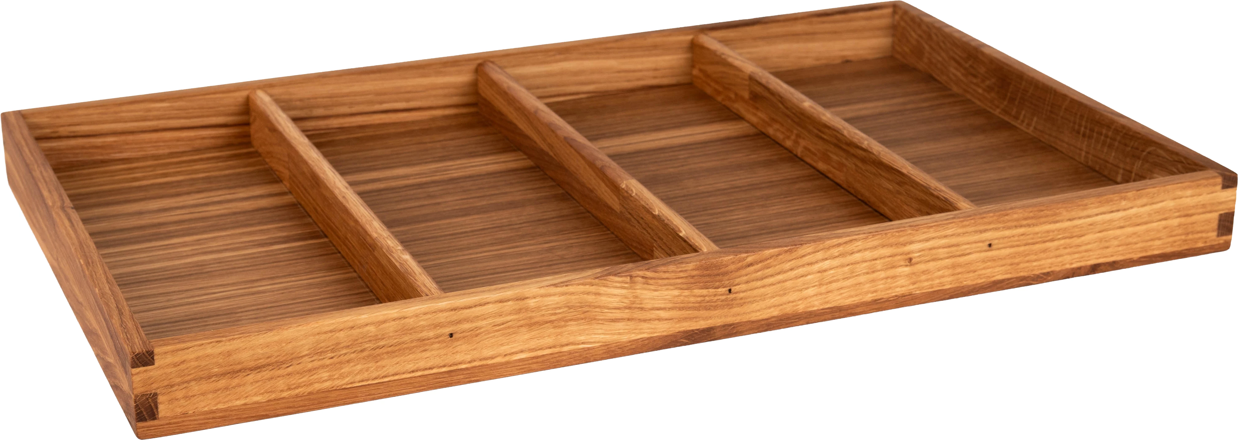 Steelwood Concept Gastro trækasse med 4 rum, eg, H4 cm
