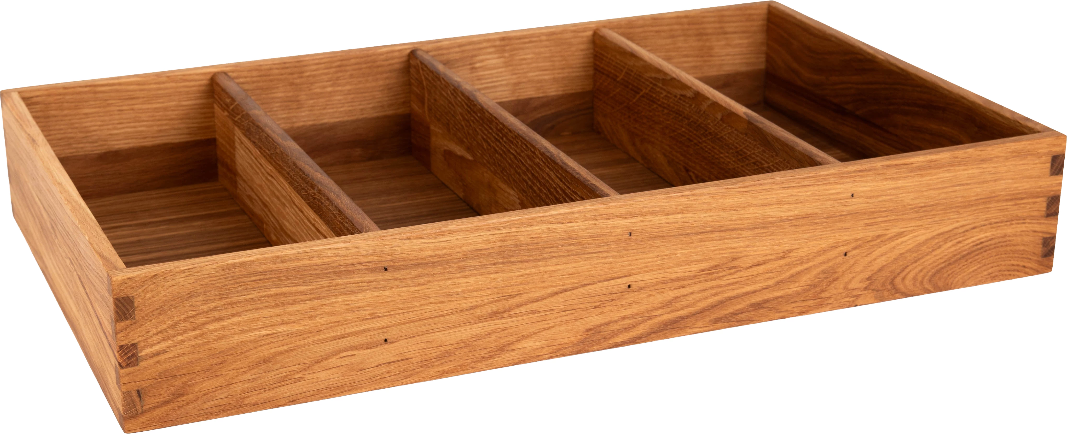 Steelwood Concept Gastro trækasse med 4 rum, eg, H8 cm