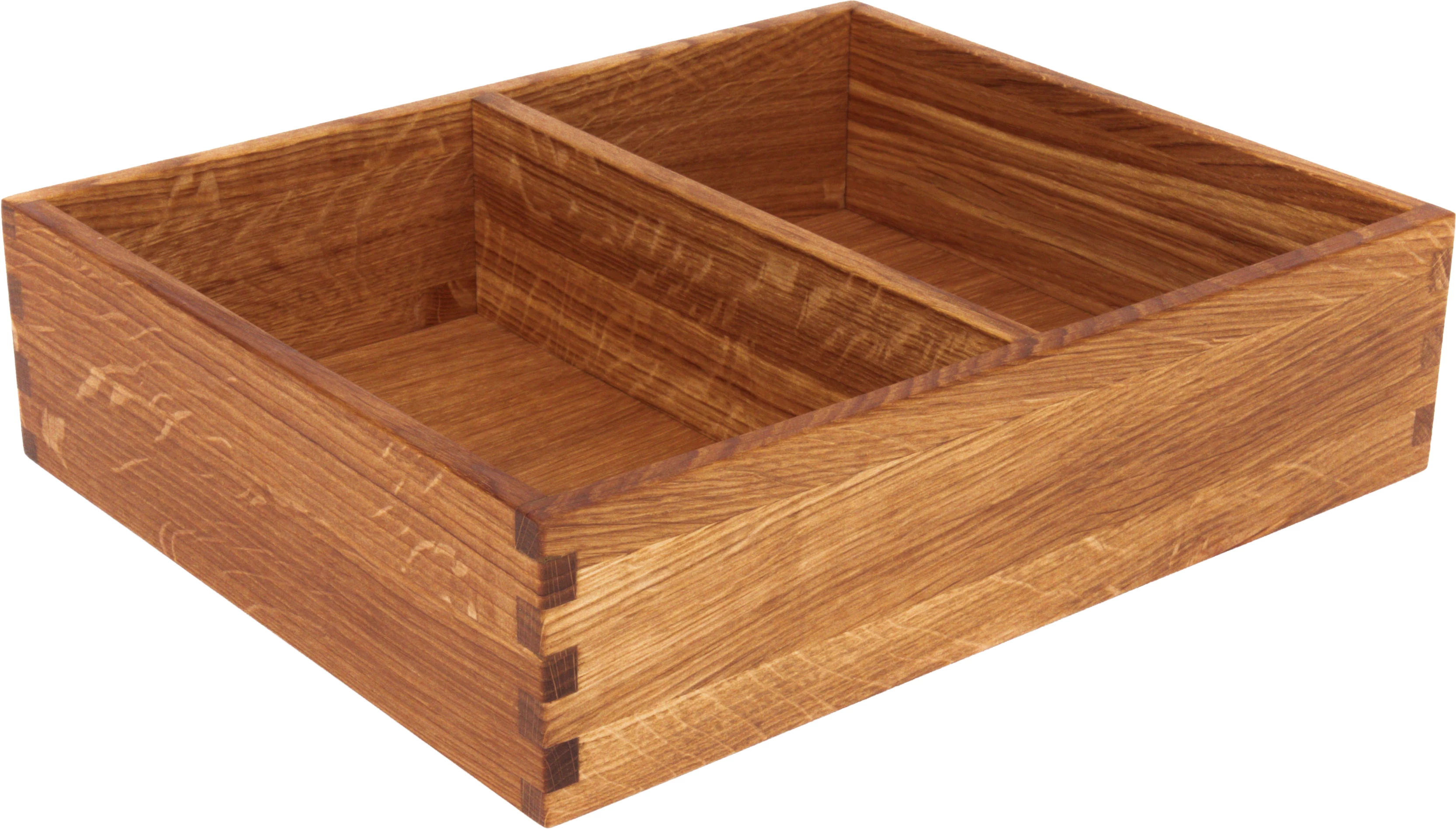 Steelwood Concept Gastro trækasse med 2 rum,eg, 1/2 GN, H8 cm