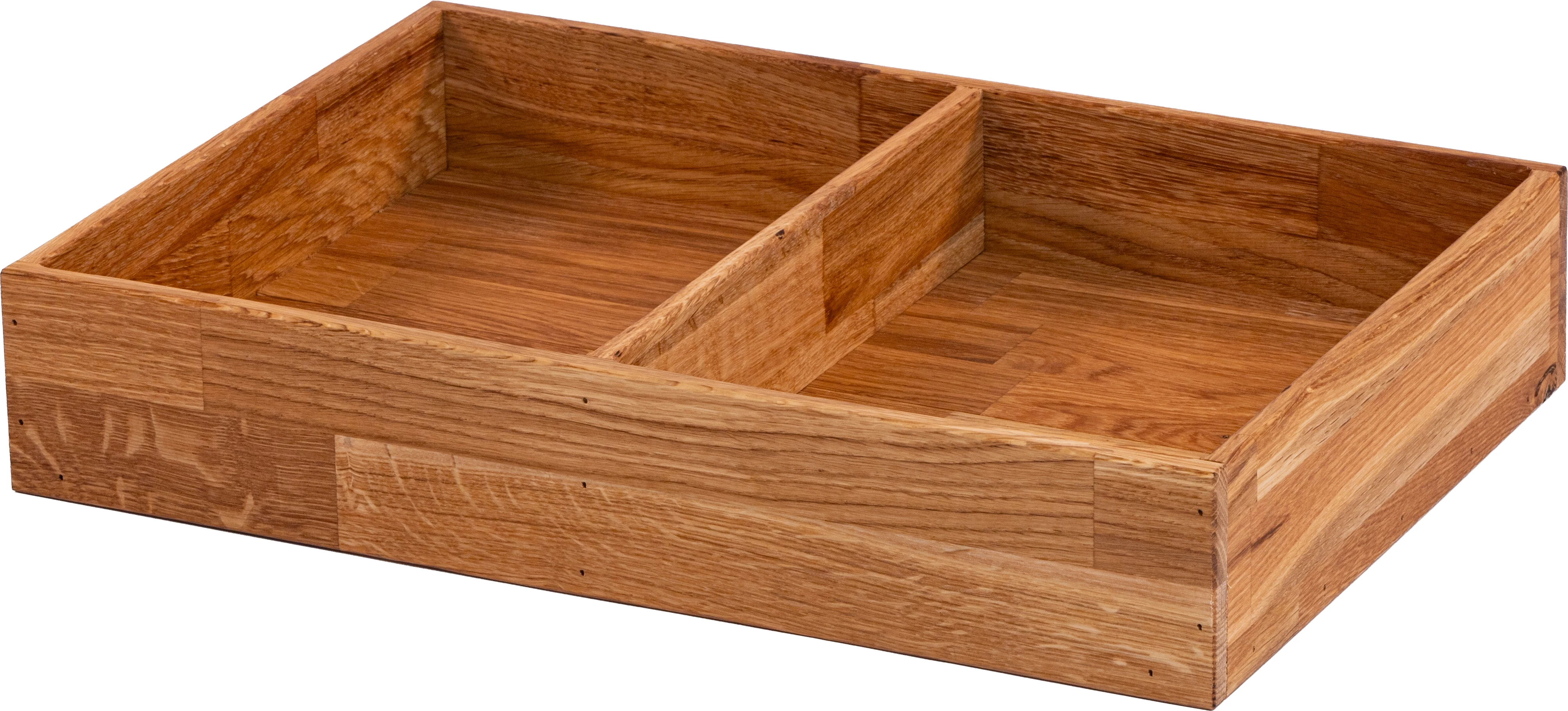 Steelwood Concept Gastro trækasse med 2 rum, eg, H8,2 cm