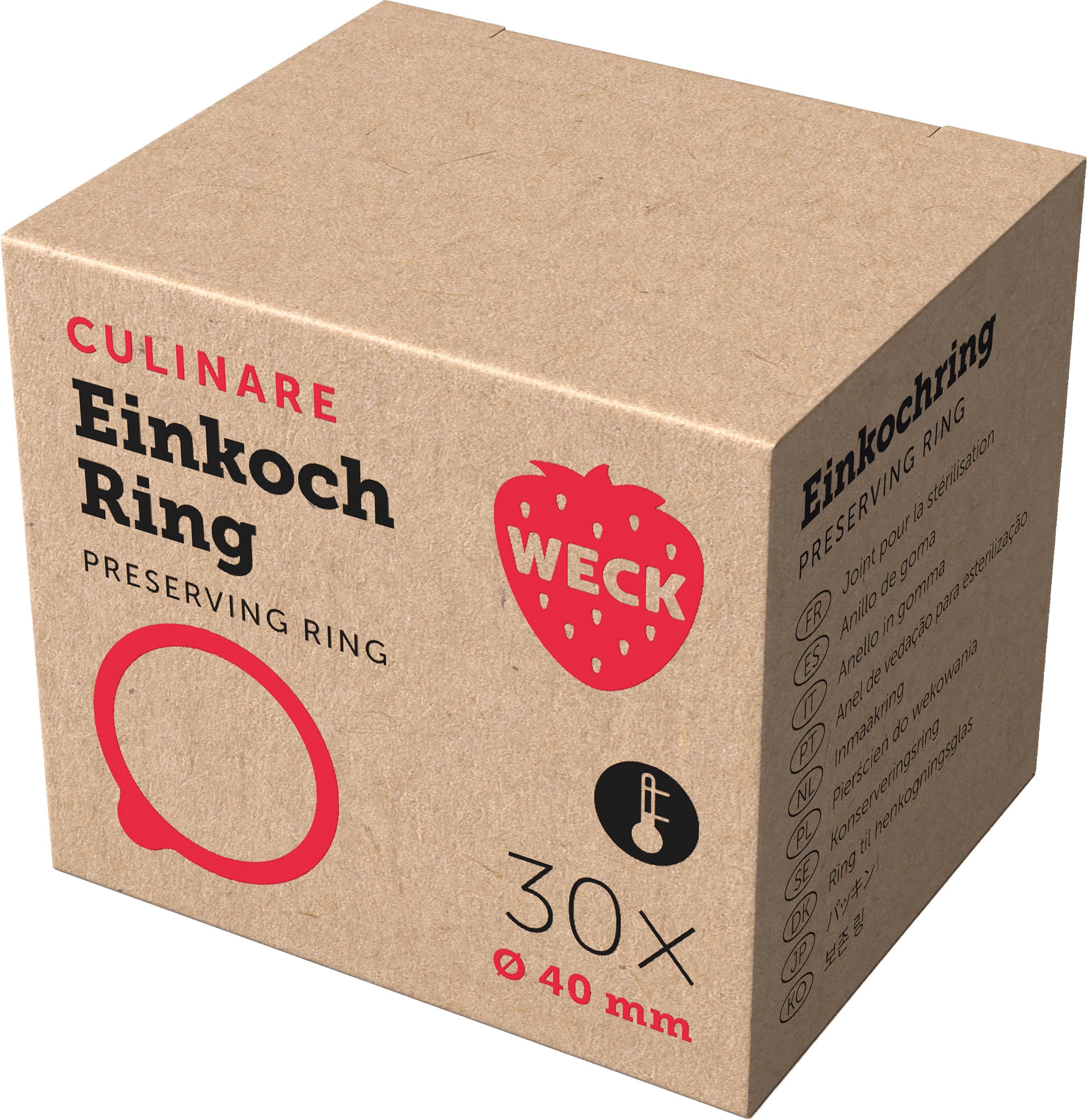 Weck pakning til patentglas, ø4 cm (30 stk.)