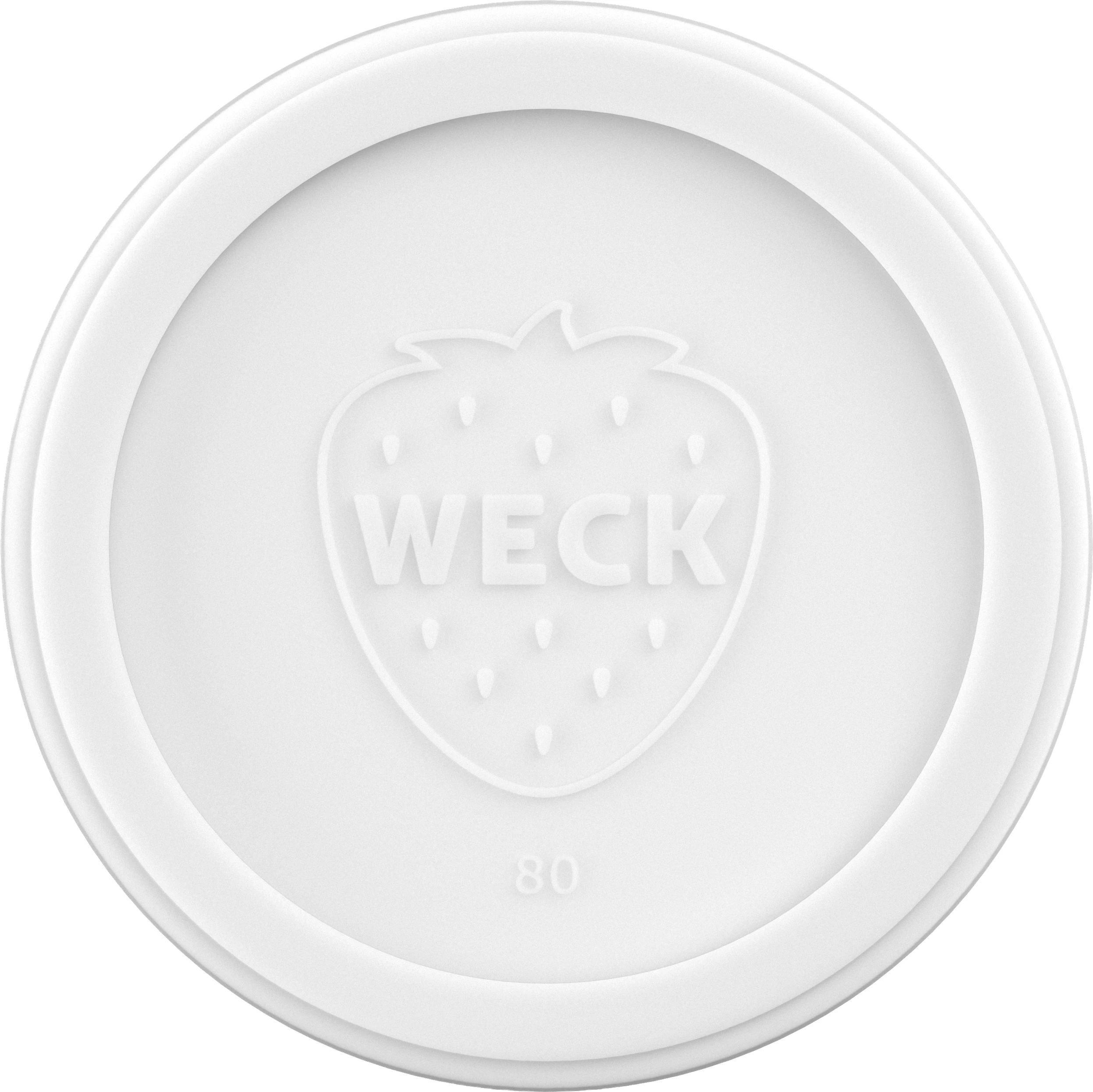 Weck plastlåg til patentglas ø8 cm (6 stk.)