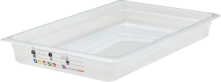 Cambro SafeTrak kantine, klar polypropylen, 8,5 ltr., 1/1 GN, H6,5 cm