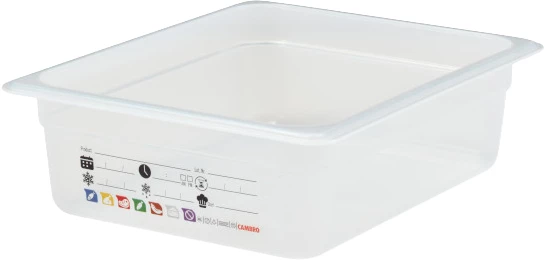 Cambro SafeTrak kantine, klar polypropylen, 5,9 ltr., 1/2 GN, H10 cm