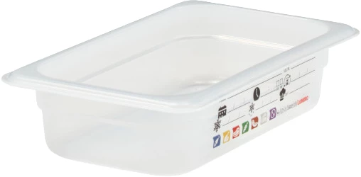 Cambro SafeTrak kantine, klar polypropylen, 1,7 ltr., 1/4 GN, H6,5 cm