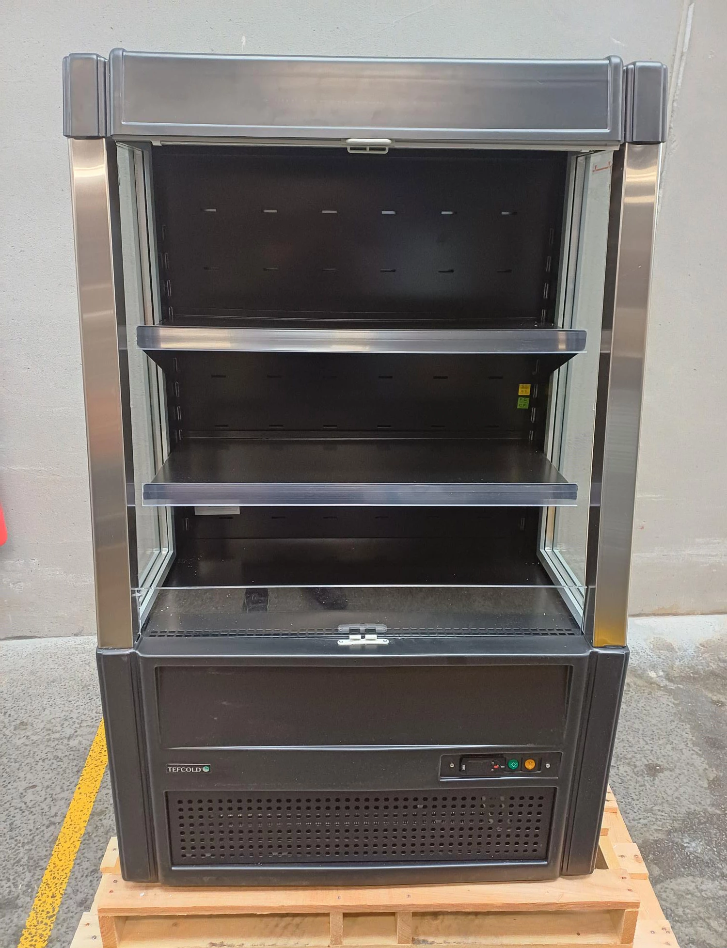 Tefcold Kølereol m/åben front ODC90 sort