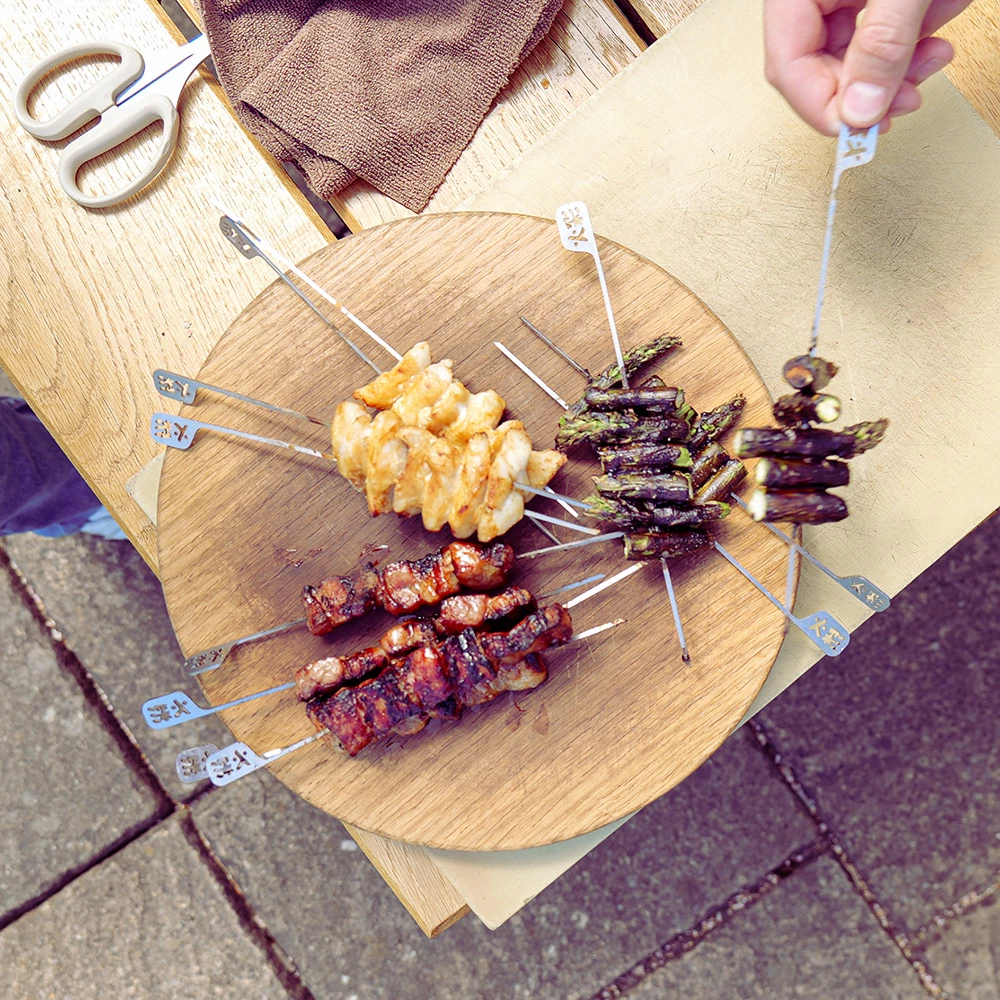 Kasai Hibachi bar- og spydsæt m/12 spyd til Yakitori Large