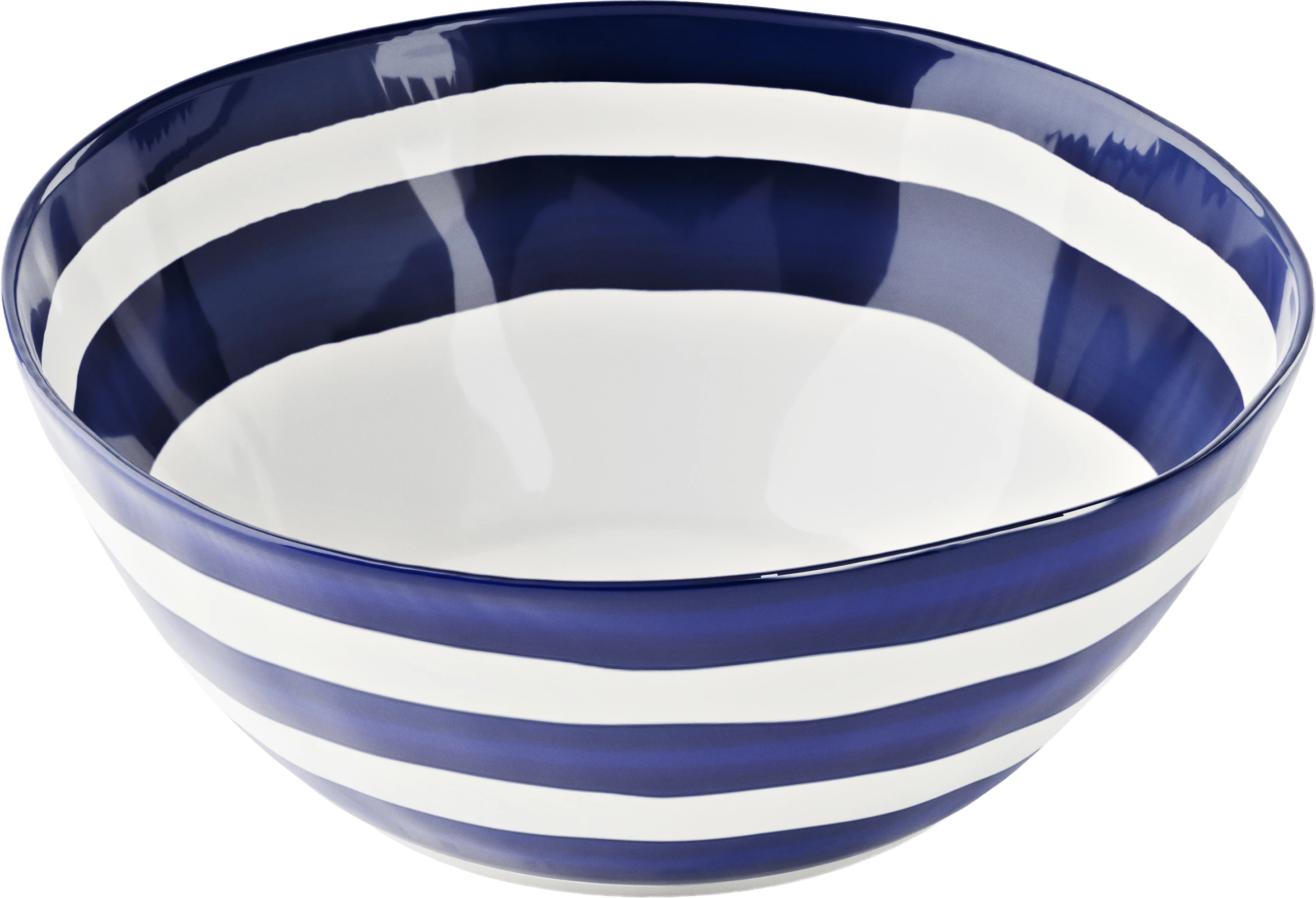 Guzzini Riviera skål, blåstribet, ø22 cm