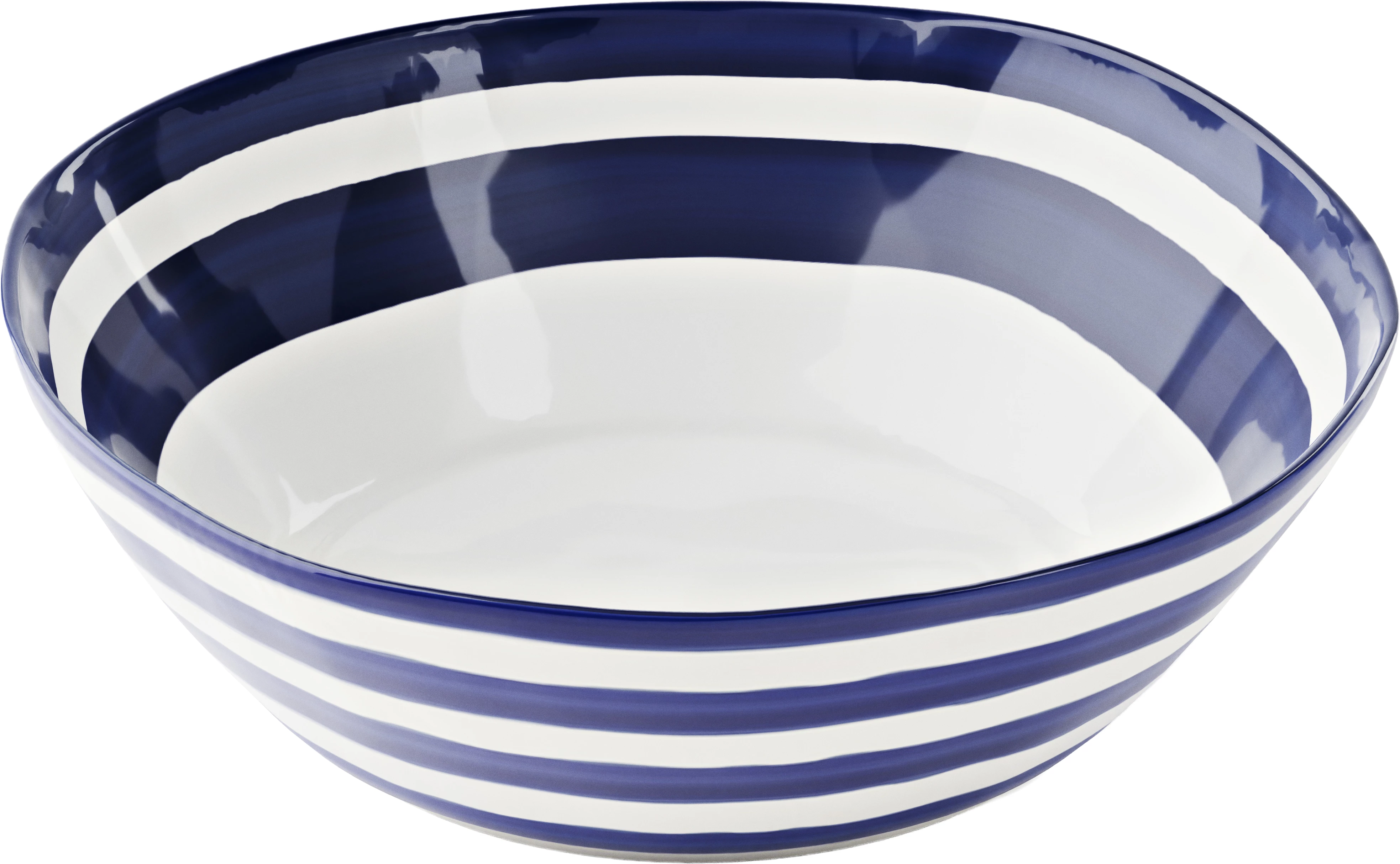 Guzzini Riviera skål, blåstribet, ø30 cm