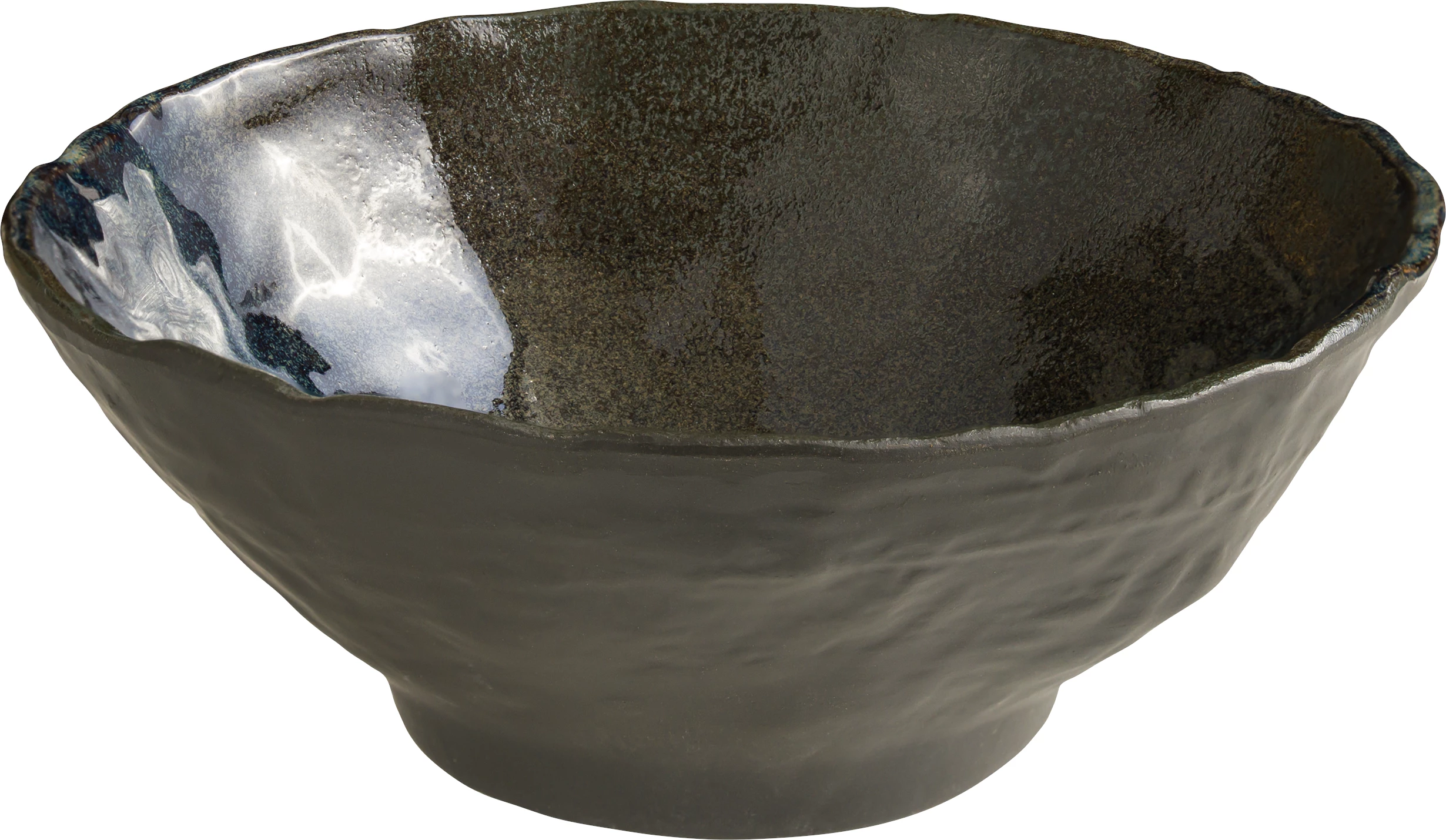 Bonna Fuji Ocean skål, organisk blå, 50 cl, ø16 cm