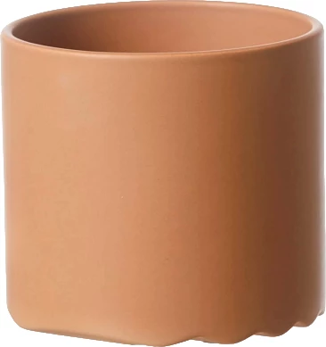 Lübech Living Wave krukke, brun mat, ø12 cm, H11 cm