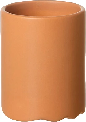 Lübech Living Wave krukke, brun mat, ø8 cm, H10 cm