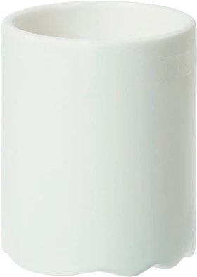 Lübech Living Wave krukke, hvid mat, ø8 cm, H10 cm