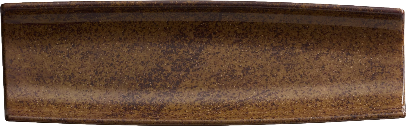 APS Umi rektangulært fad, brun melamin, 41 x 13 cm
