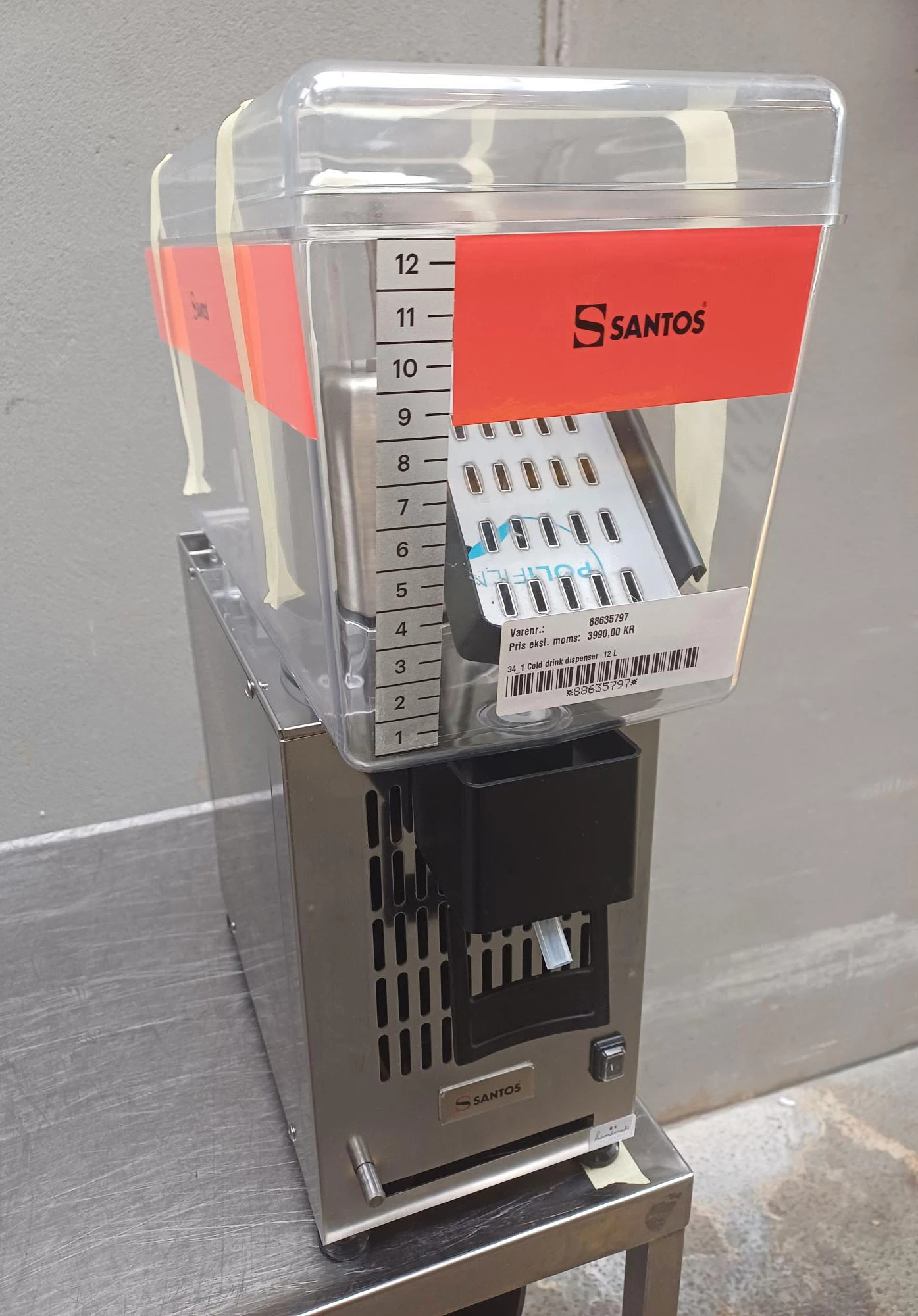 Santos 34_1 Cold drink dispenser  12 L