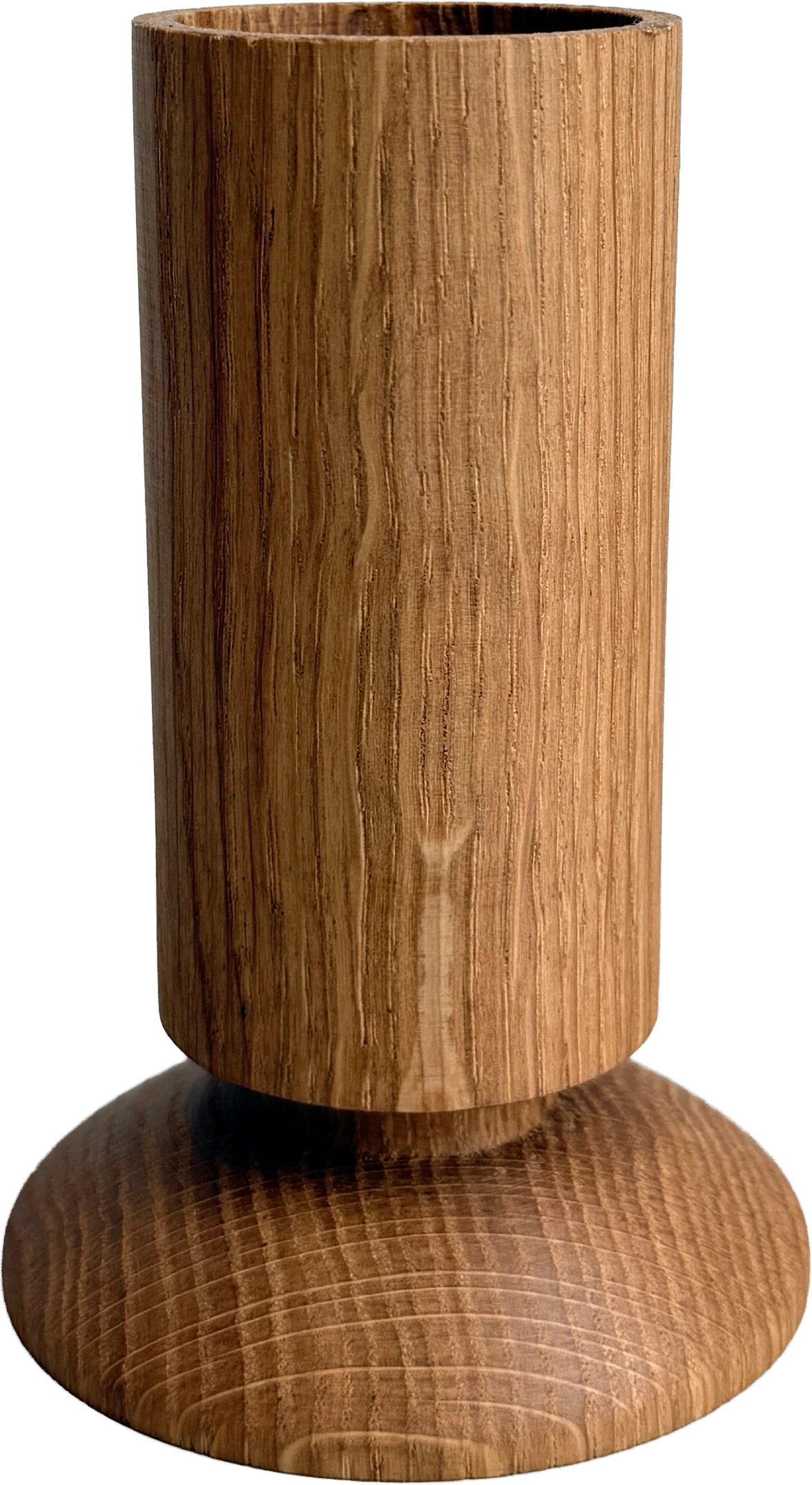 Zevi vase, olieret eg, ø7 cm, H11 cm