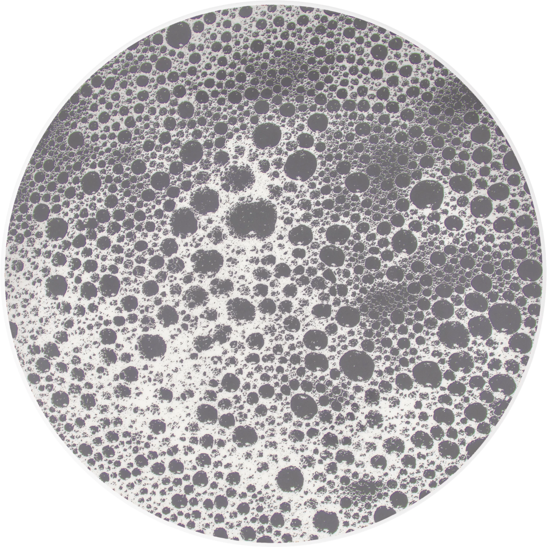 Figgjo Verde tallerken uden fane, grå Boble, ø27 cm