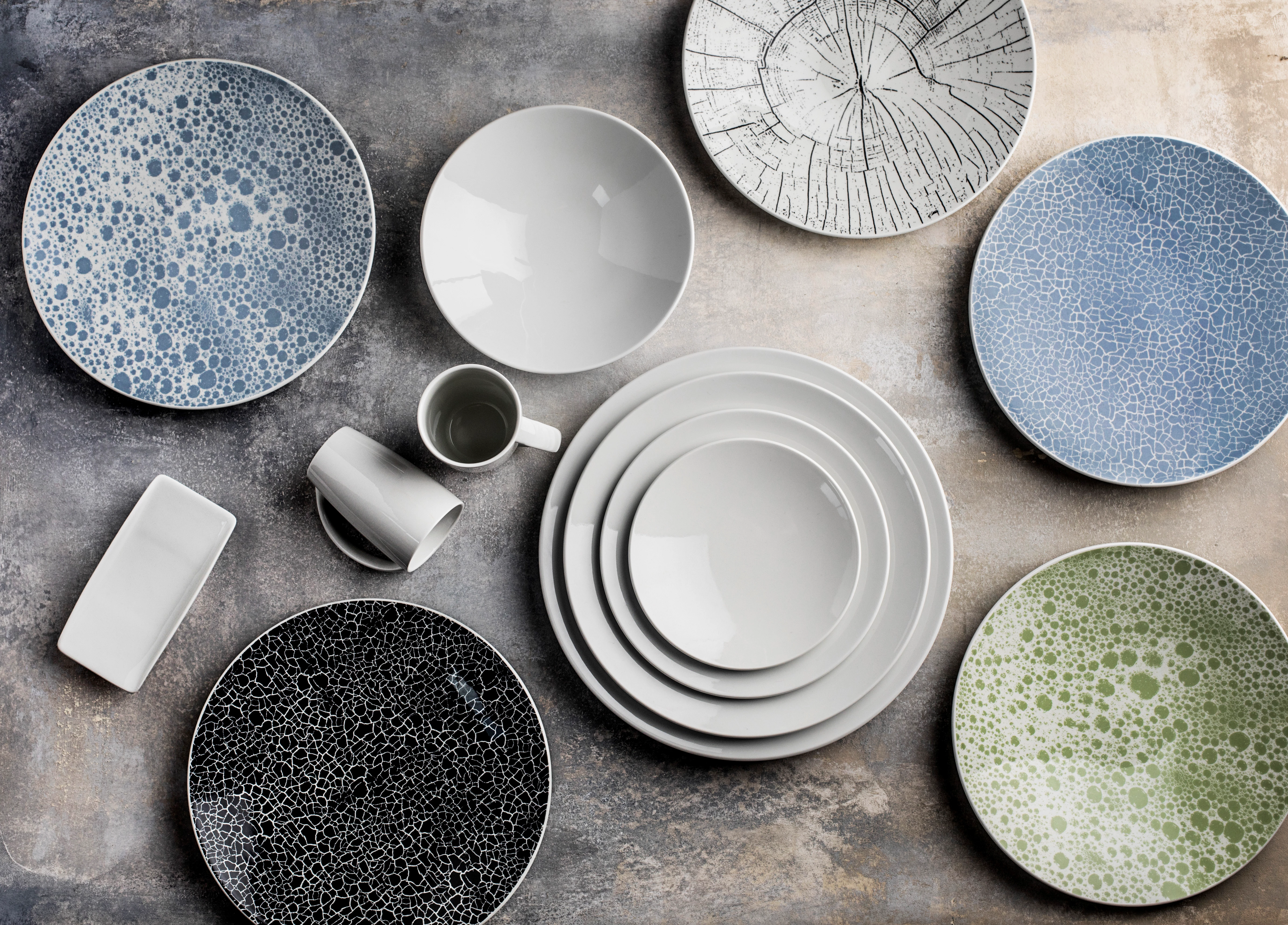 Figgjo Verde tallerken uden fane, grøn Boble, ø27 cm